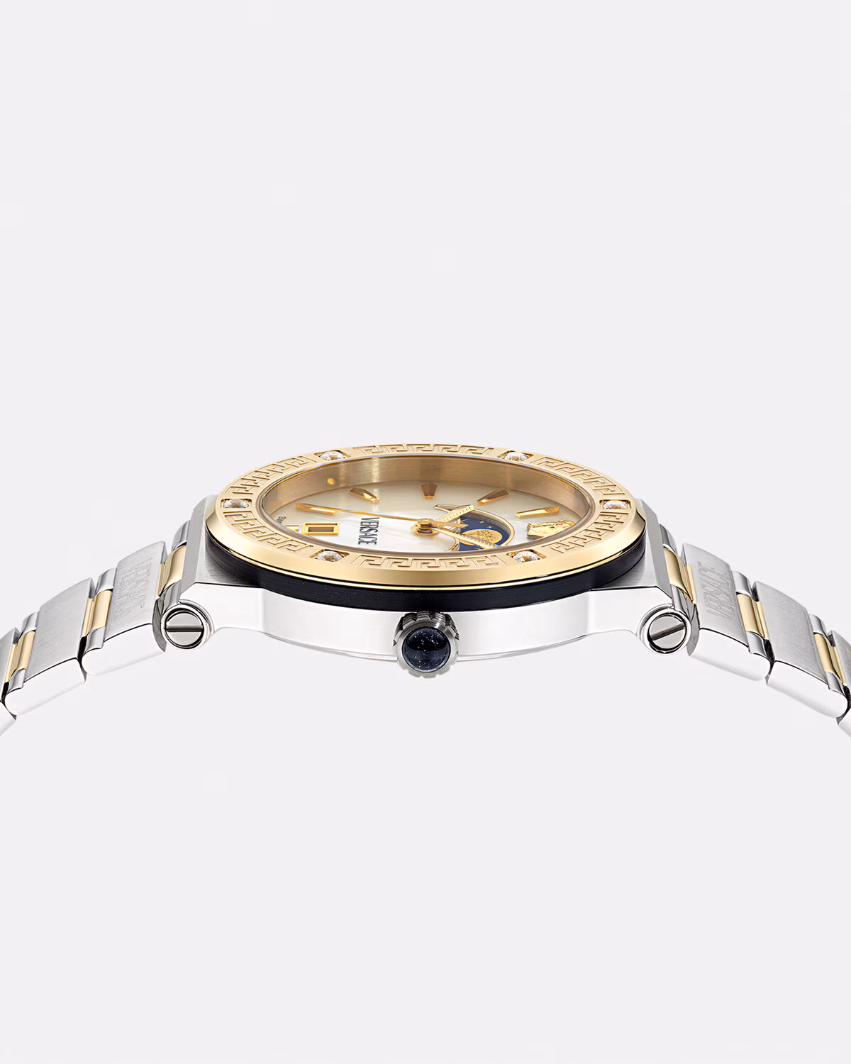 Versace Greca Logo Moonphase Diamond Watch
