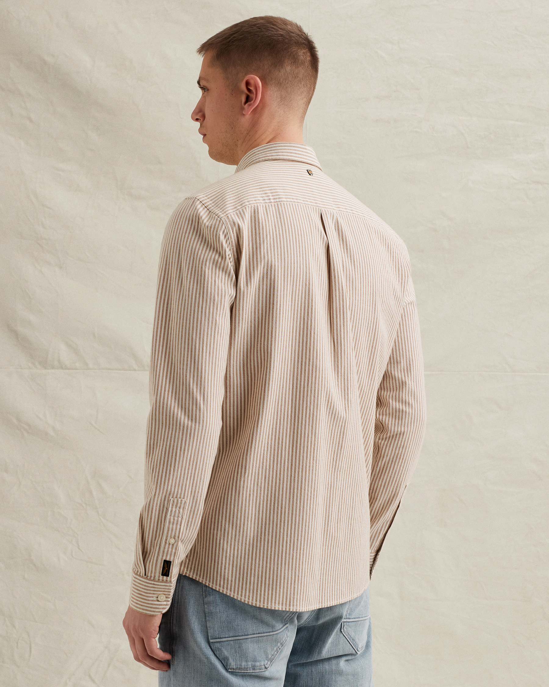 PME Legend Oxford shirt with stripe patternx