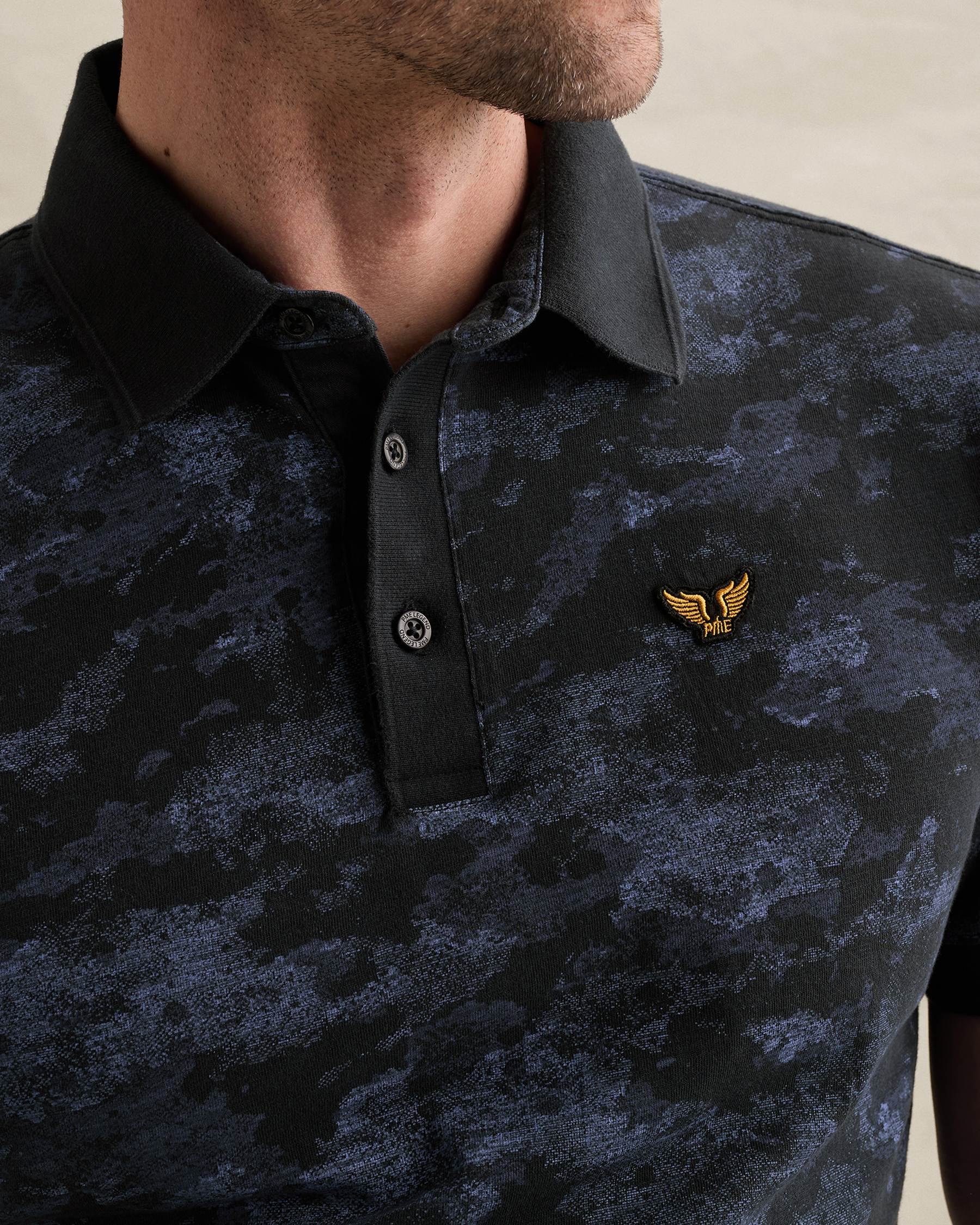 PME Legend Polo shirt in slub jerseyx