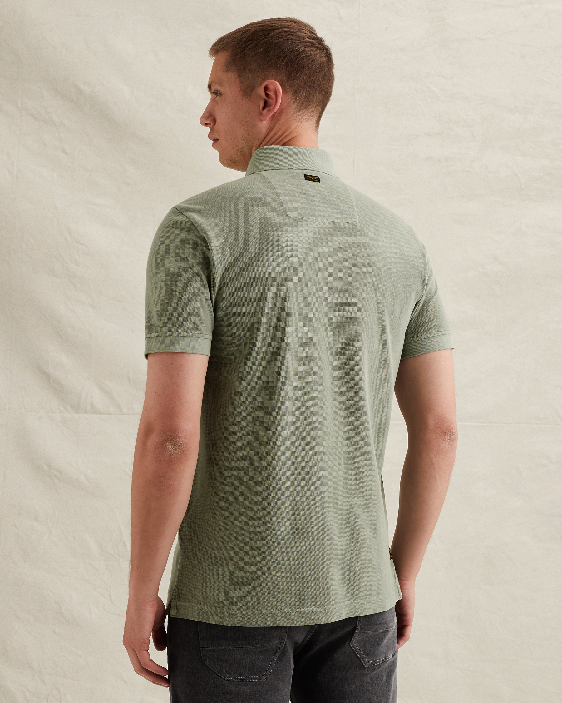 PME Legend Polo shirt in piqué with garment-dye washx