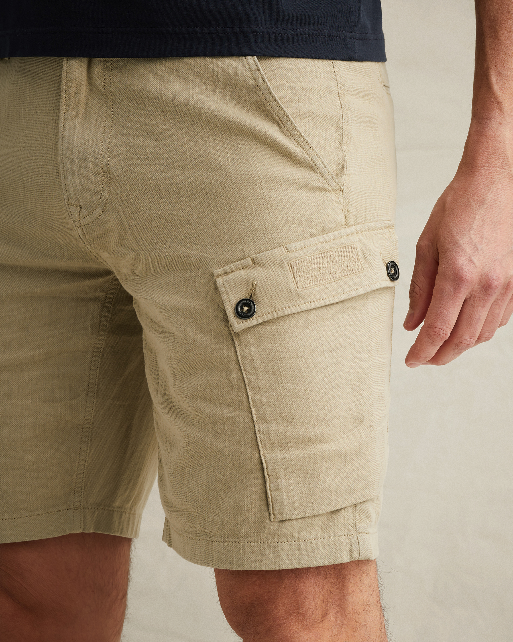 PME Legend Slub twill shorts with garment-dye washx