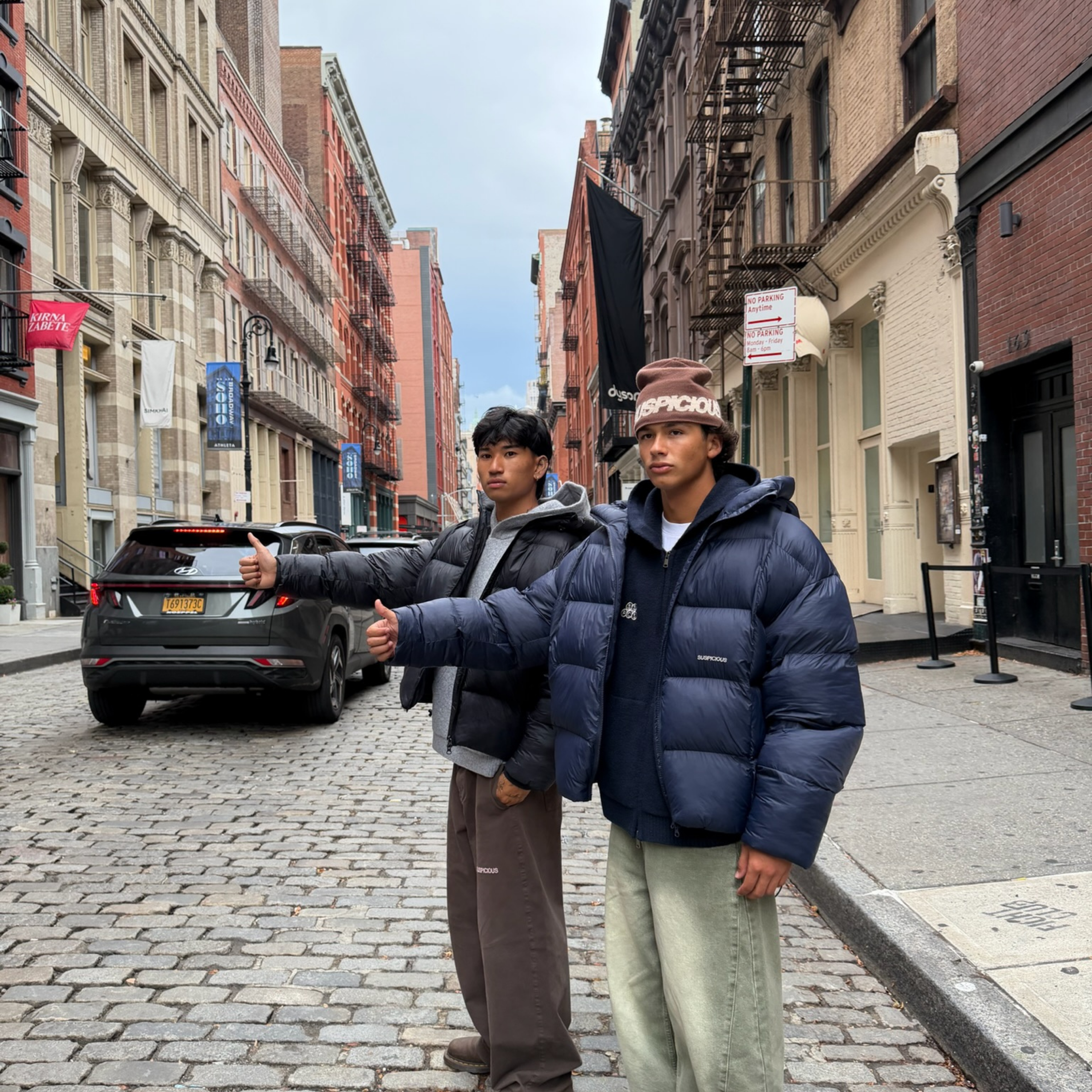 Suspicious Antwerp Winter1 / Essentials Puffer - Navy