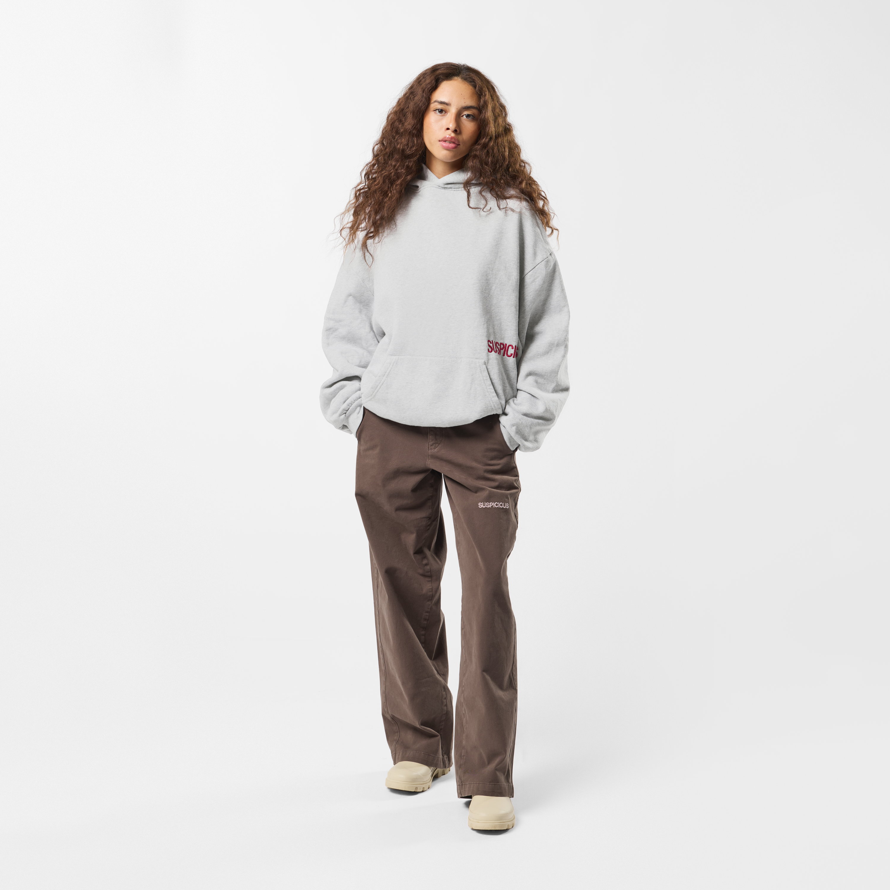 Suspicious Antwerp Fall / Core Hoodie - Neutral Heather