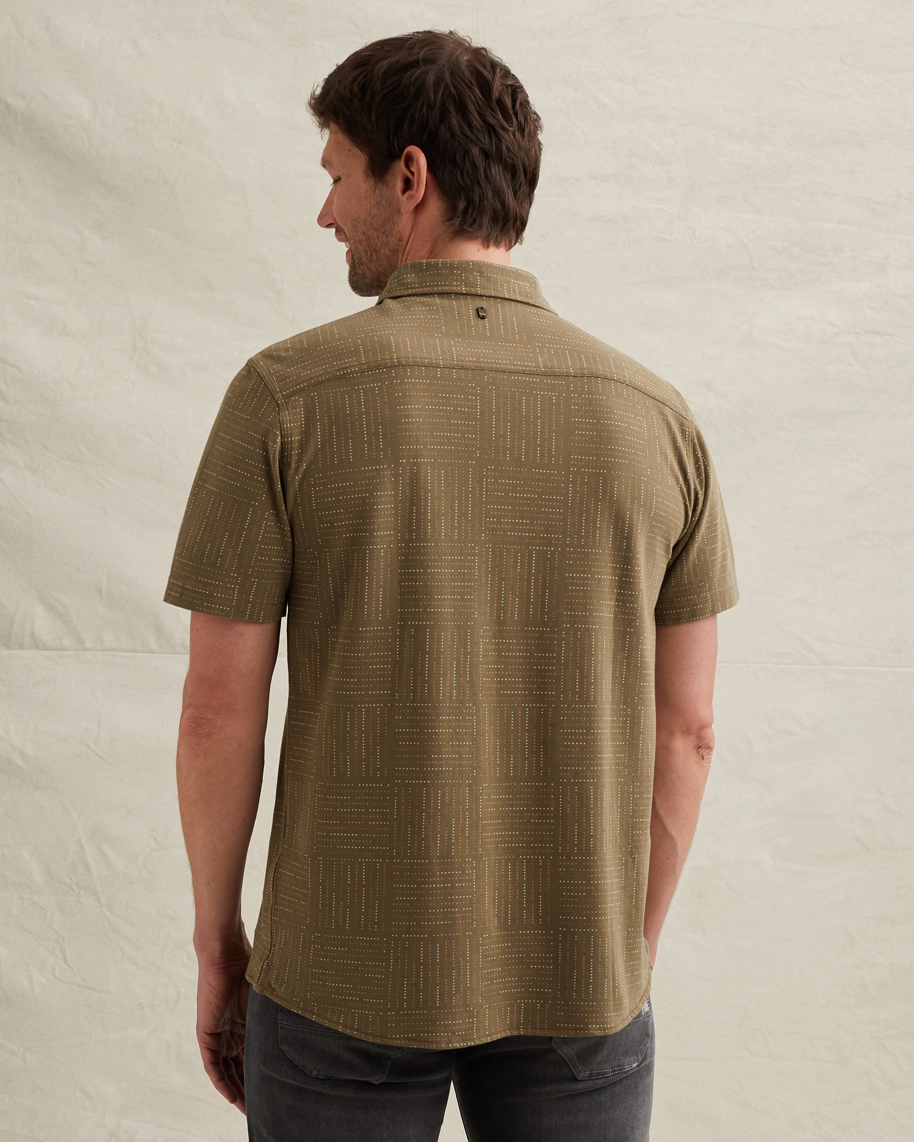 PME Legend Shirt with allover print and short sleevesx