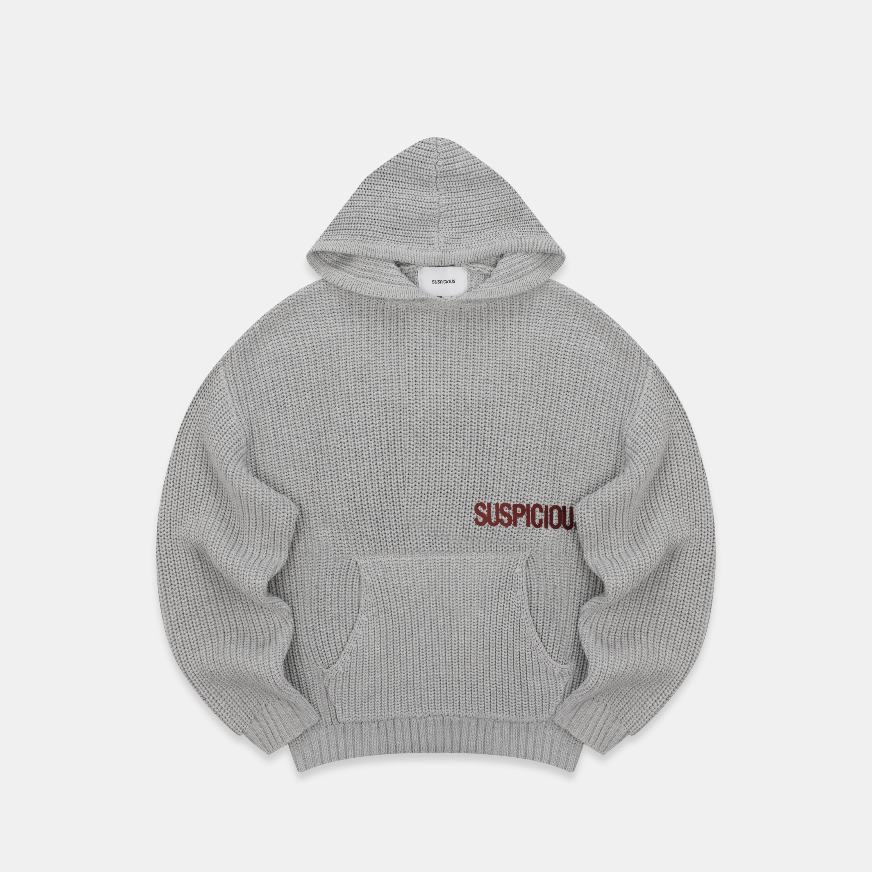 Suspicious Antwerp Fall / Core Knitted Hoodie - Neutral Heather