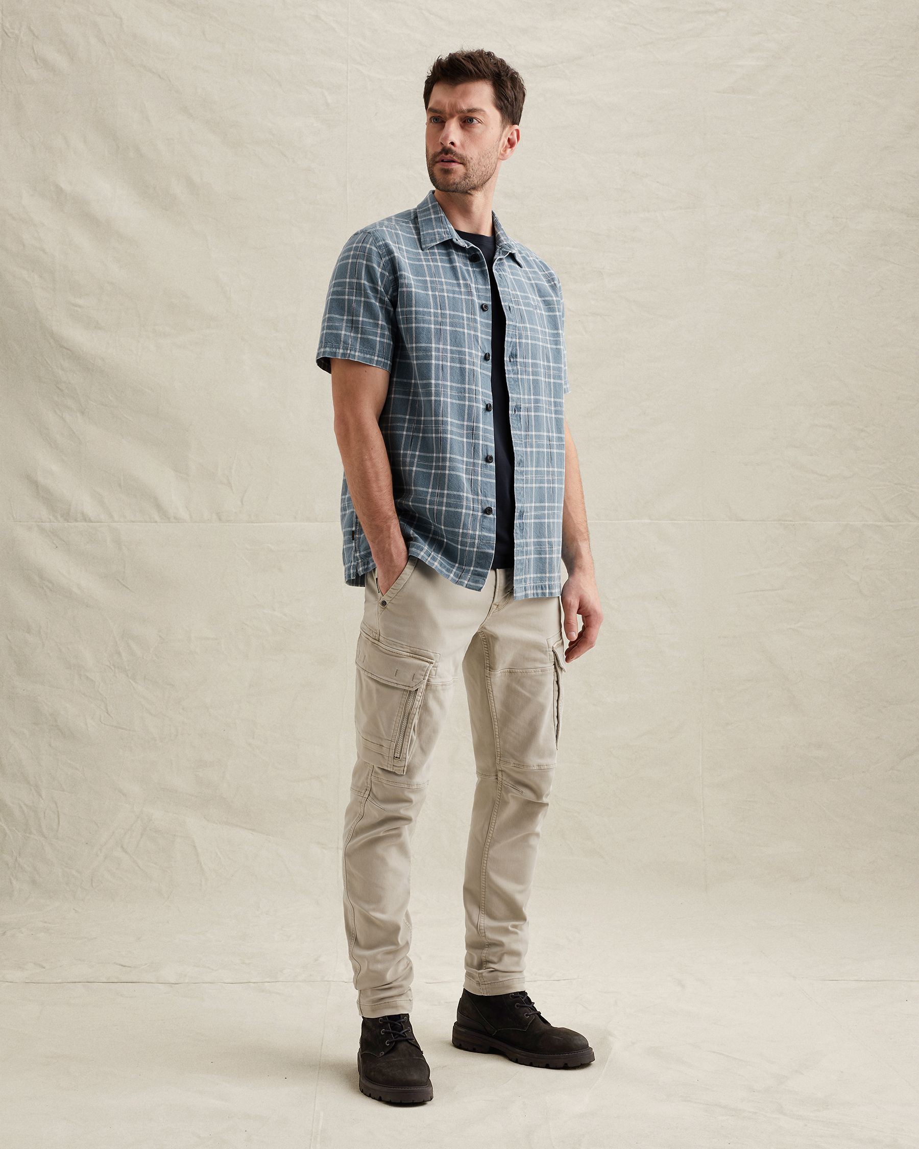 PME Legend Shirt with short sleeves and check patternx