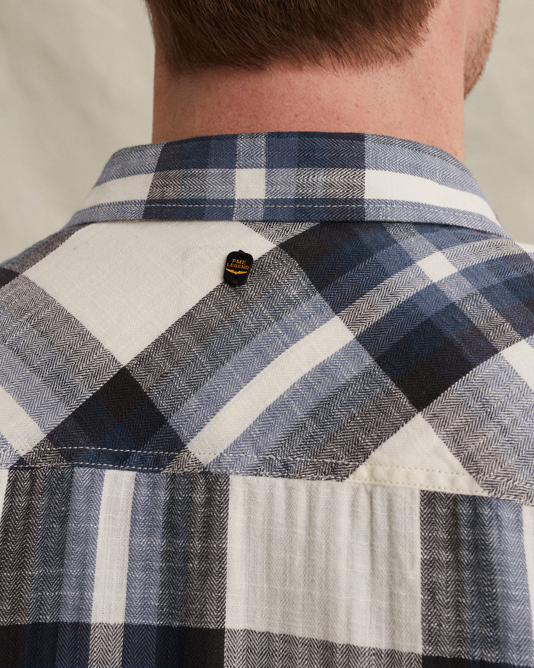 PME Legend Shirt with check pattern and chest pocketsx
