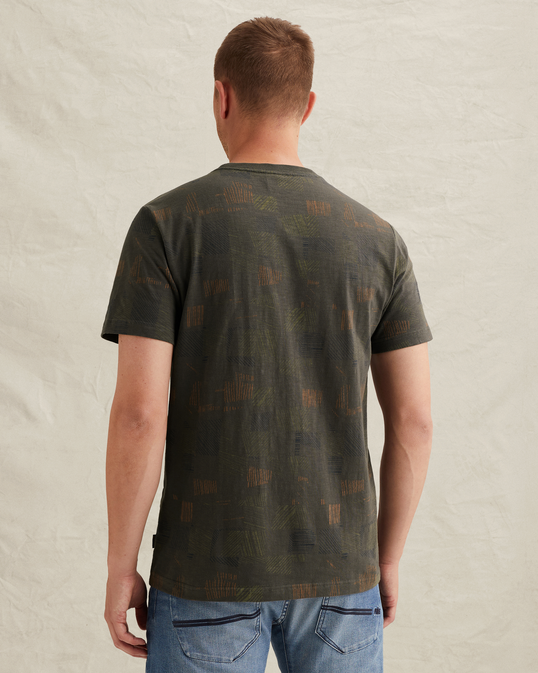 PME Legend T-shirt with allover print and slub effectx