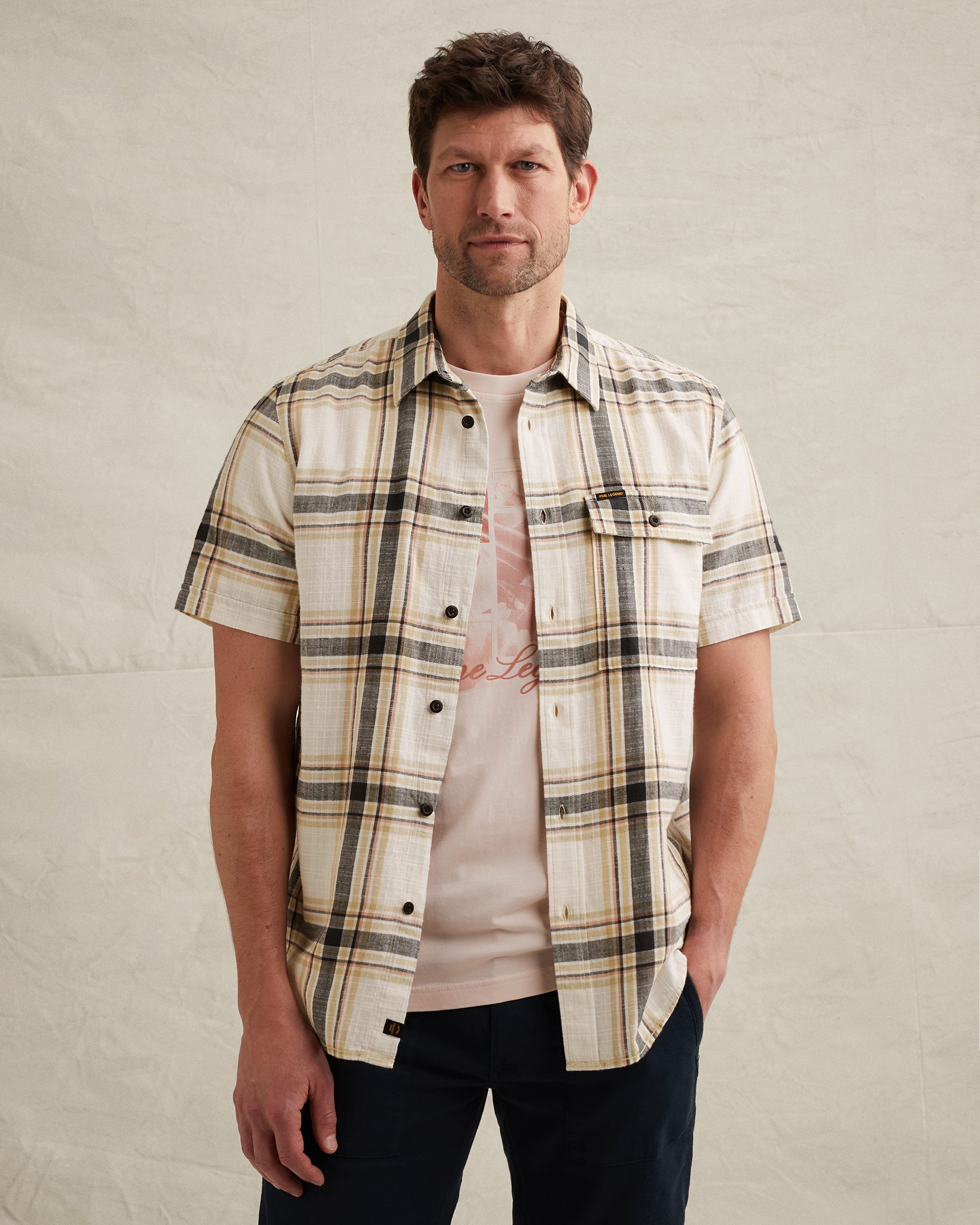 PME Legend Shirt with short sleeves and chest pocketx