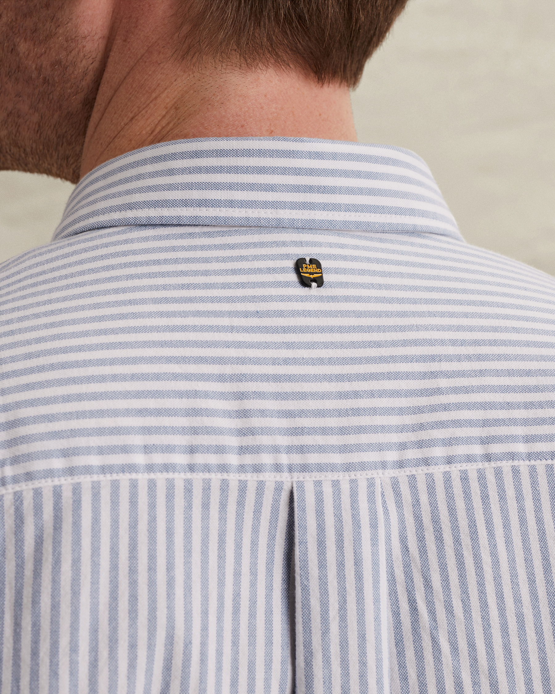 PME Legend Oxford shirt with yarn-dyed stripe patternx