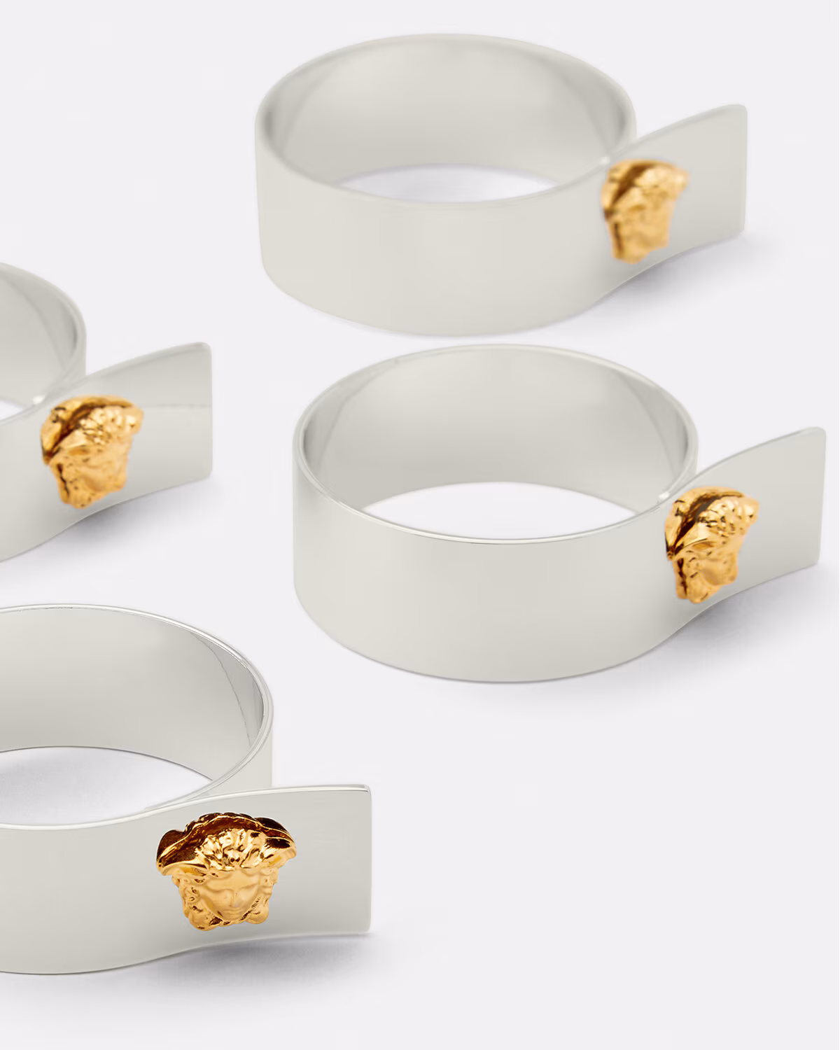 Versace Medusa Napkin Ring 4-Set