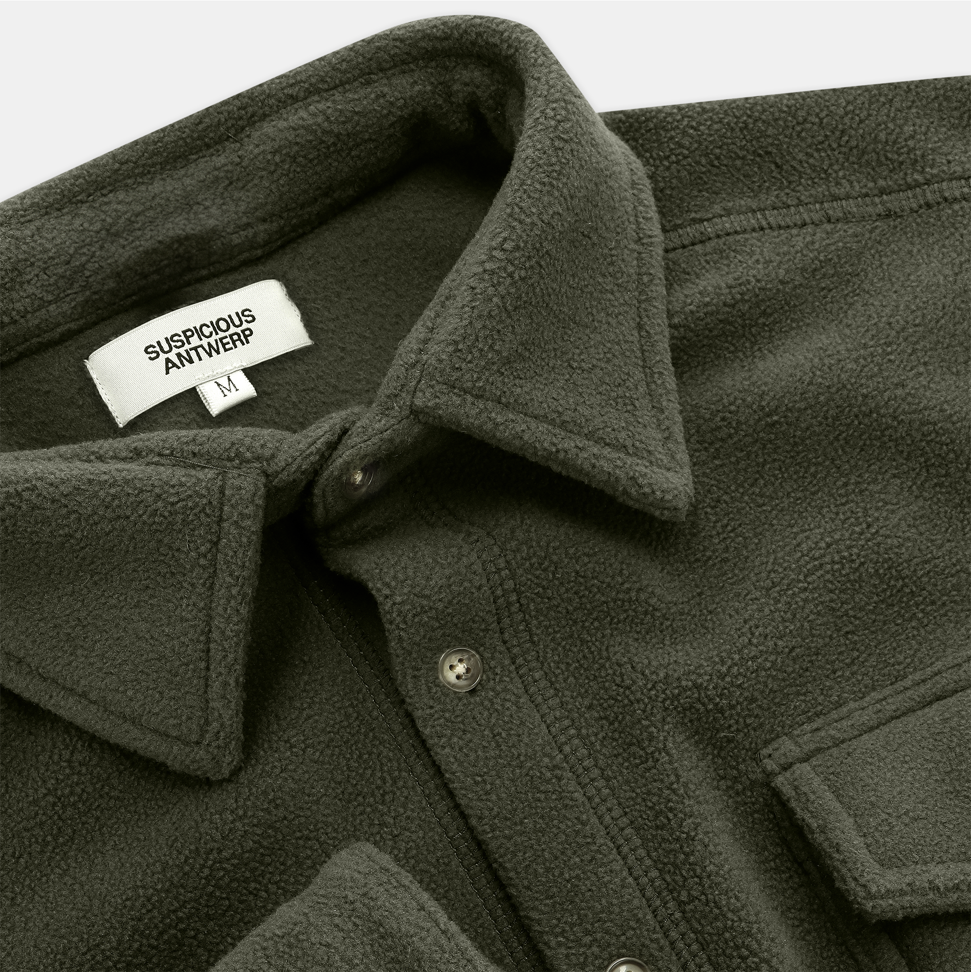 Suspicious Antwerp The Label Polar Shirt - Army
