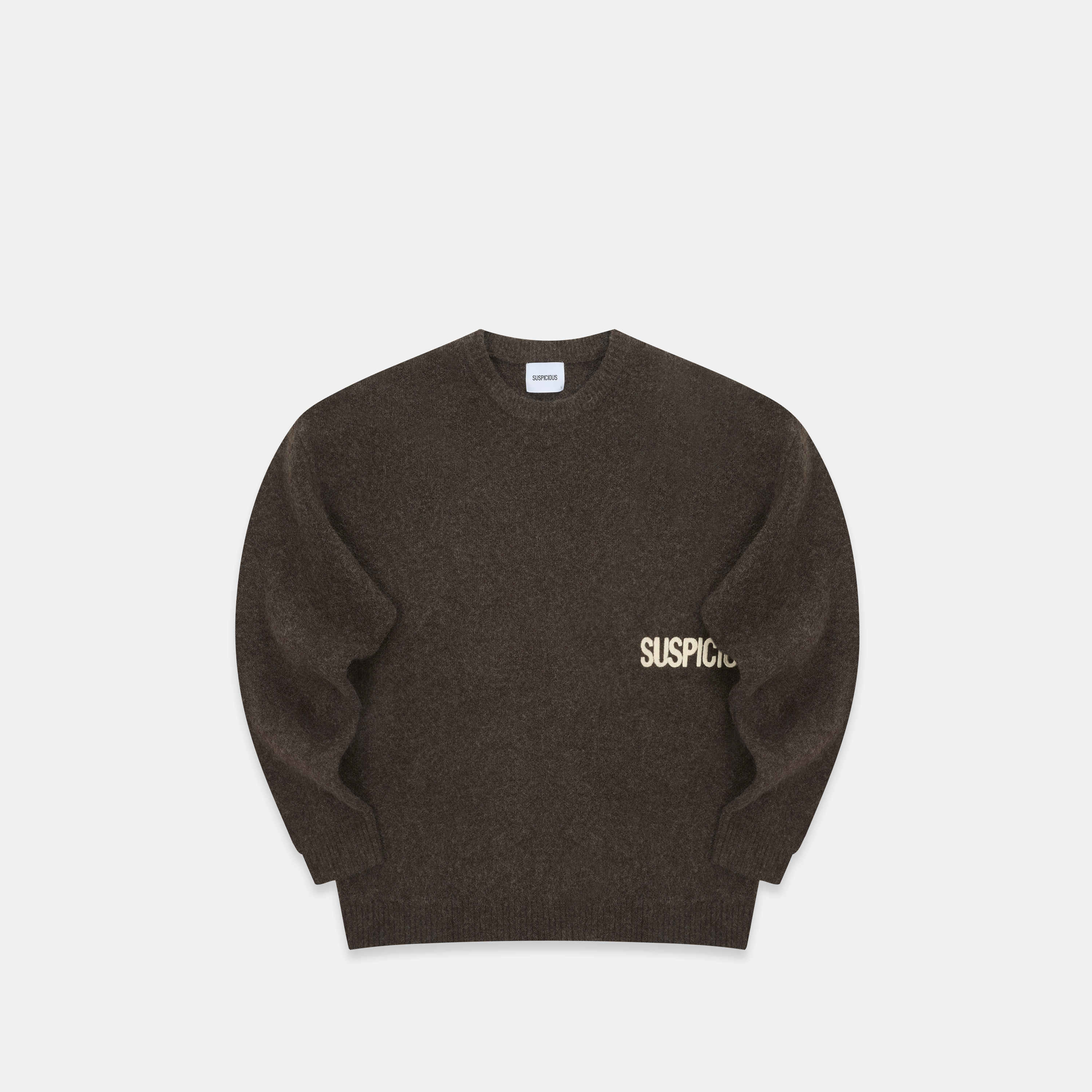 Suspicious Antwerp Winter1 / Core Knitted Sweat - Espresso