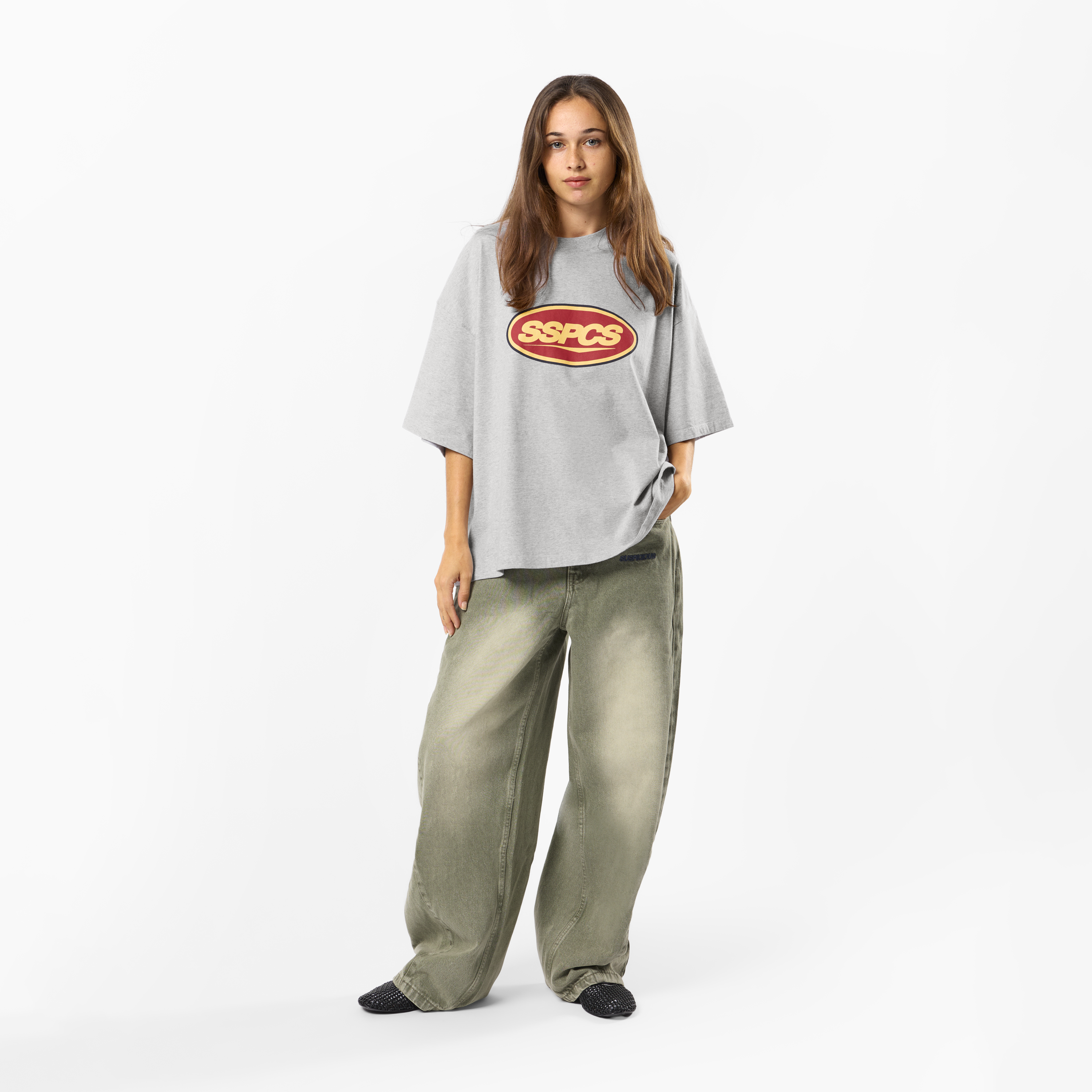 Suspicious Antwerp Winter3 / Badge Tee - Neutral Heather