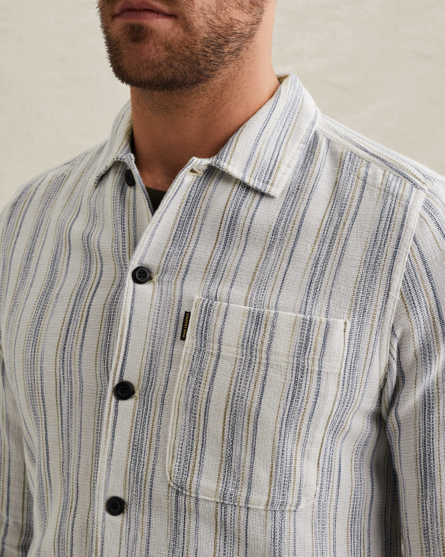 PME Legend Shirt with vertical stripe patternx