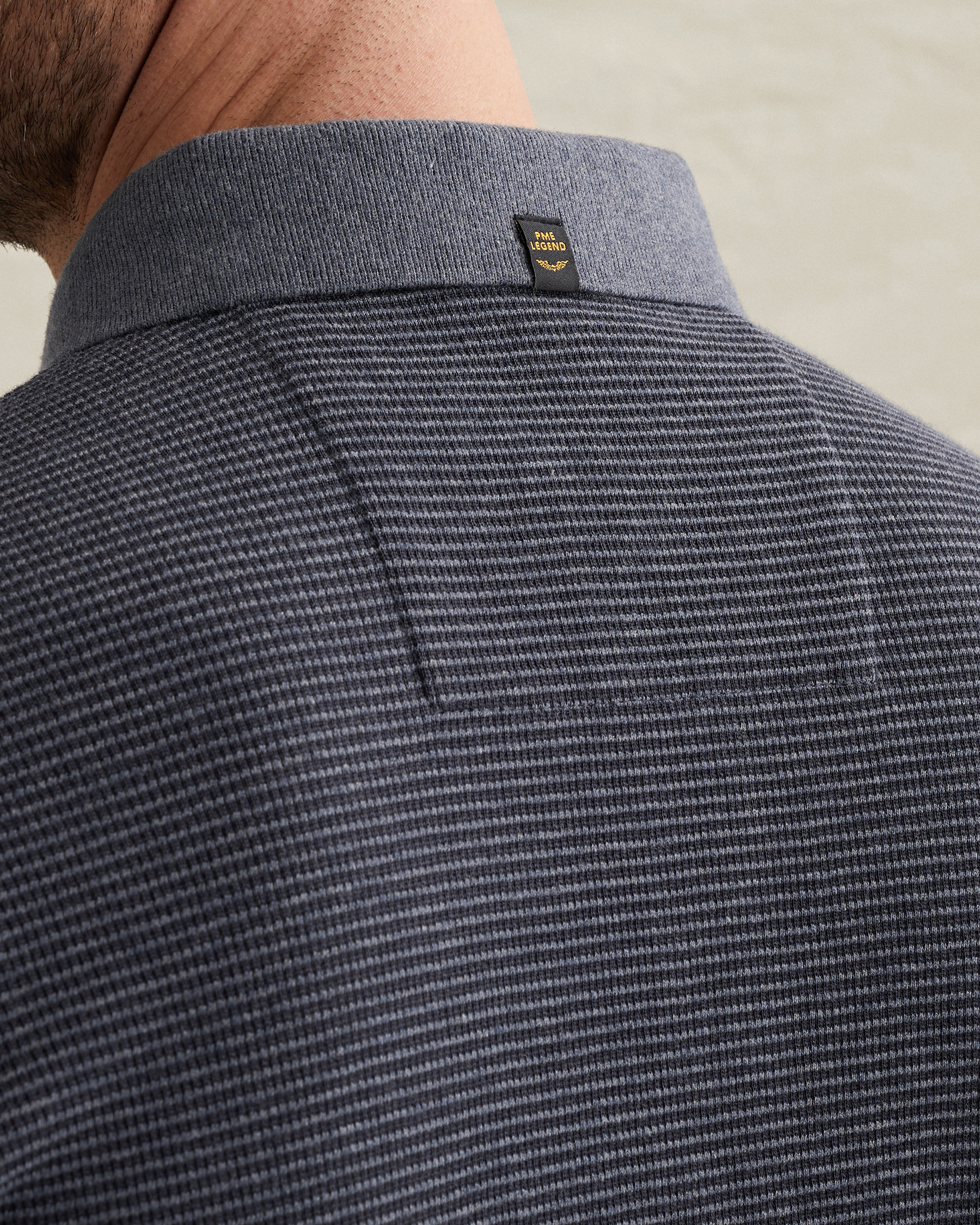 PME Legend Polo shirt with two-tone stripe patternx