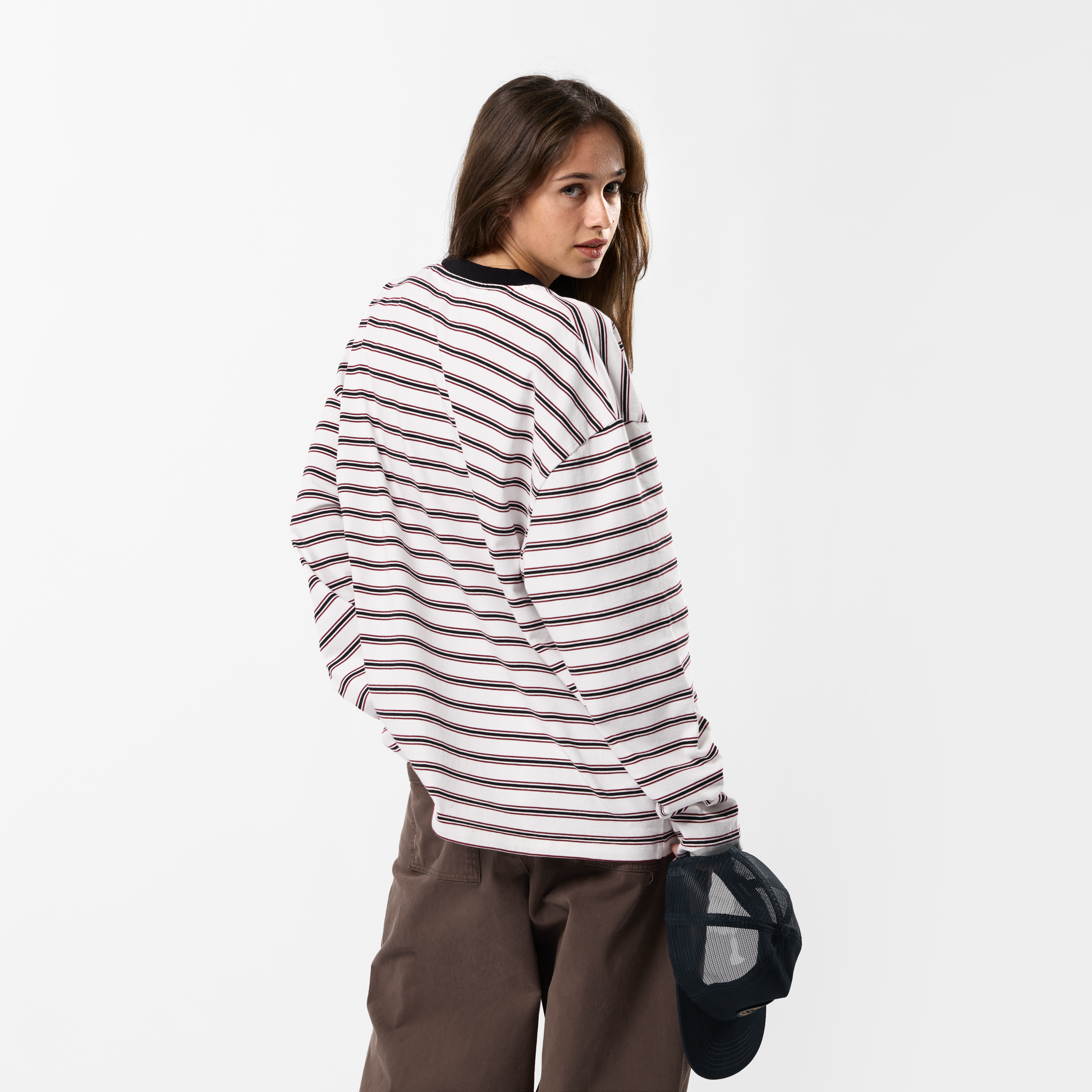 Suspicious Antwerp Winter3 / Flow Striped Longsleeve - Black & White