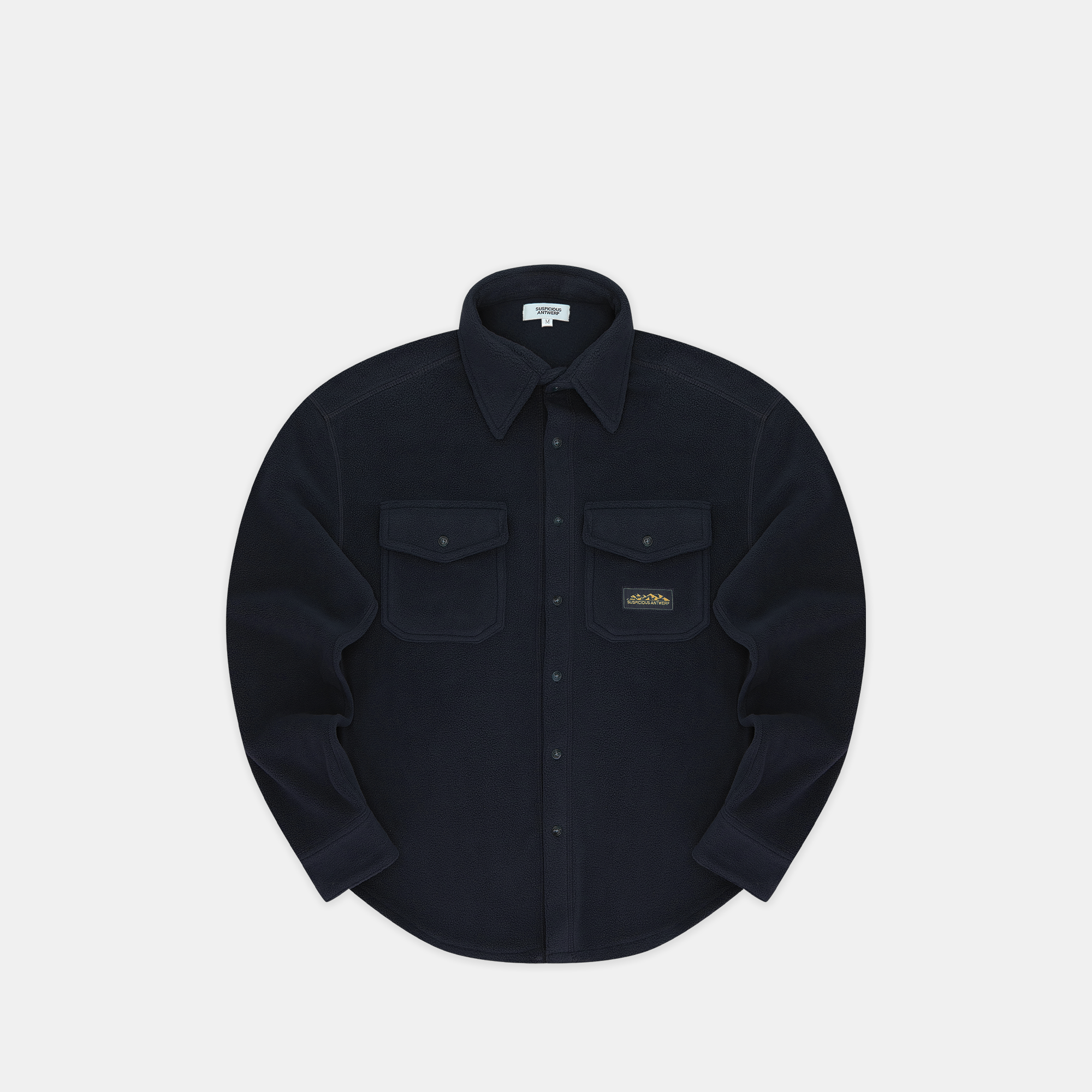 Suspicious Antwerp The Label Polar Shirt - Navy