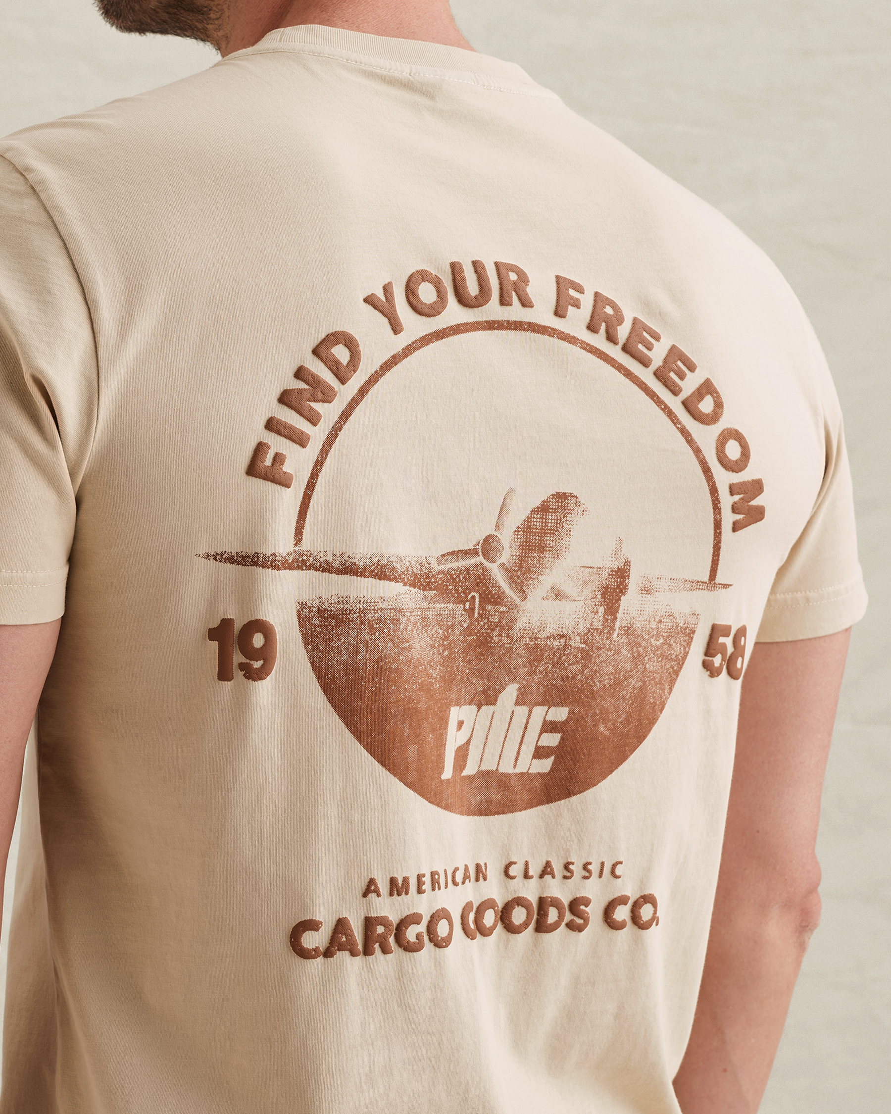 PME Legend T-shirt with a garment-dye wash and artworkx