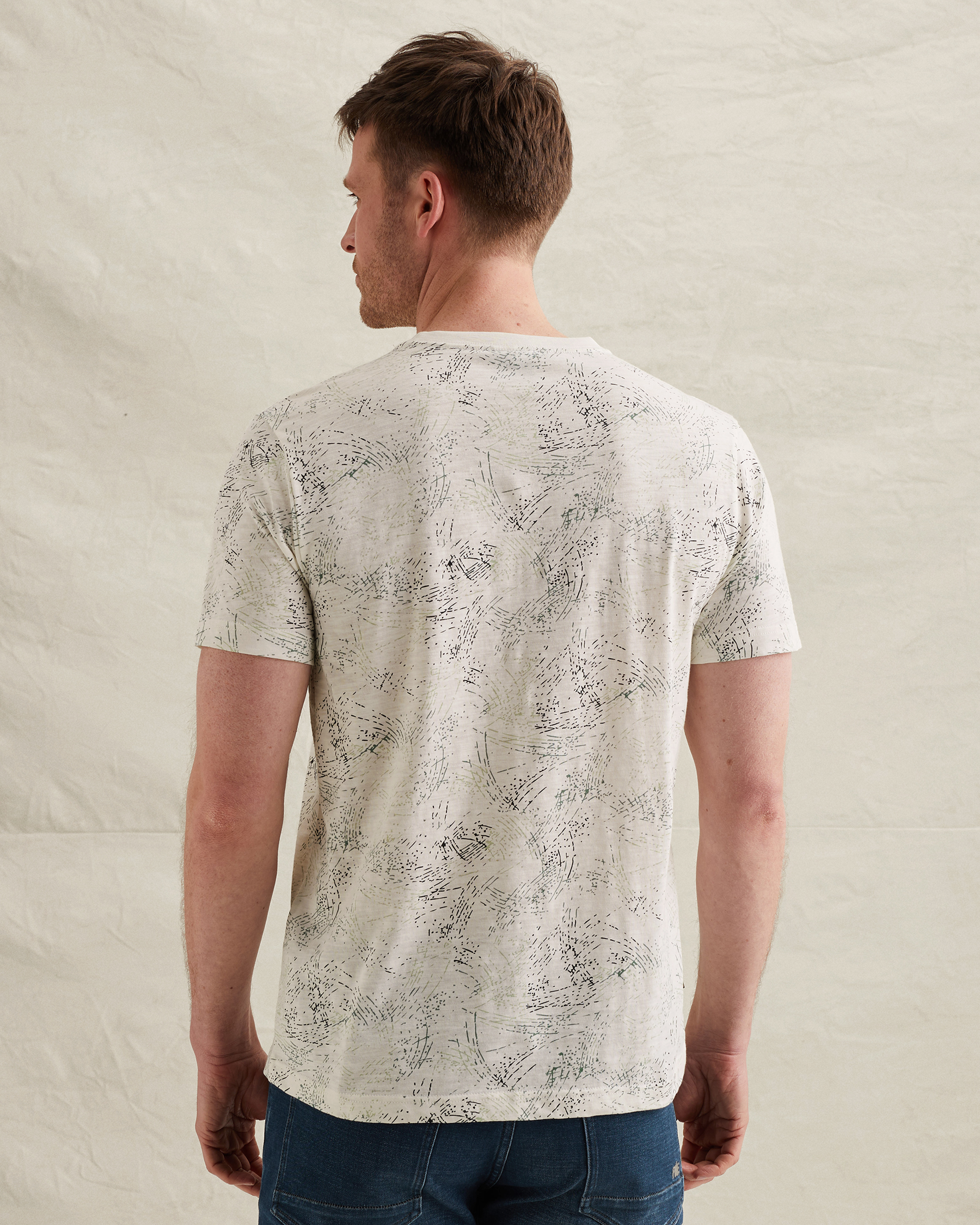 PME Legend T-shirt in slub jersey with allover printx
