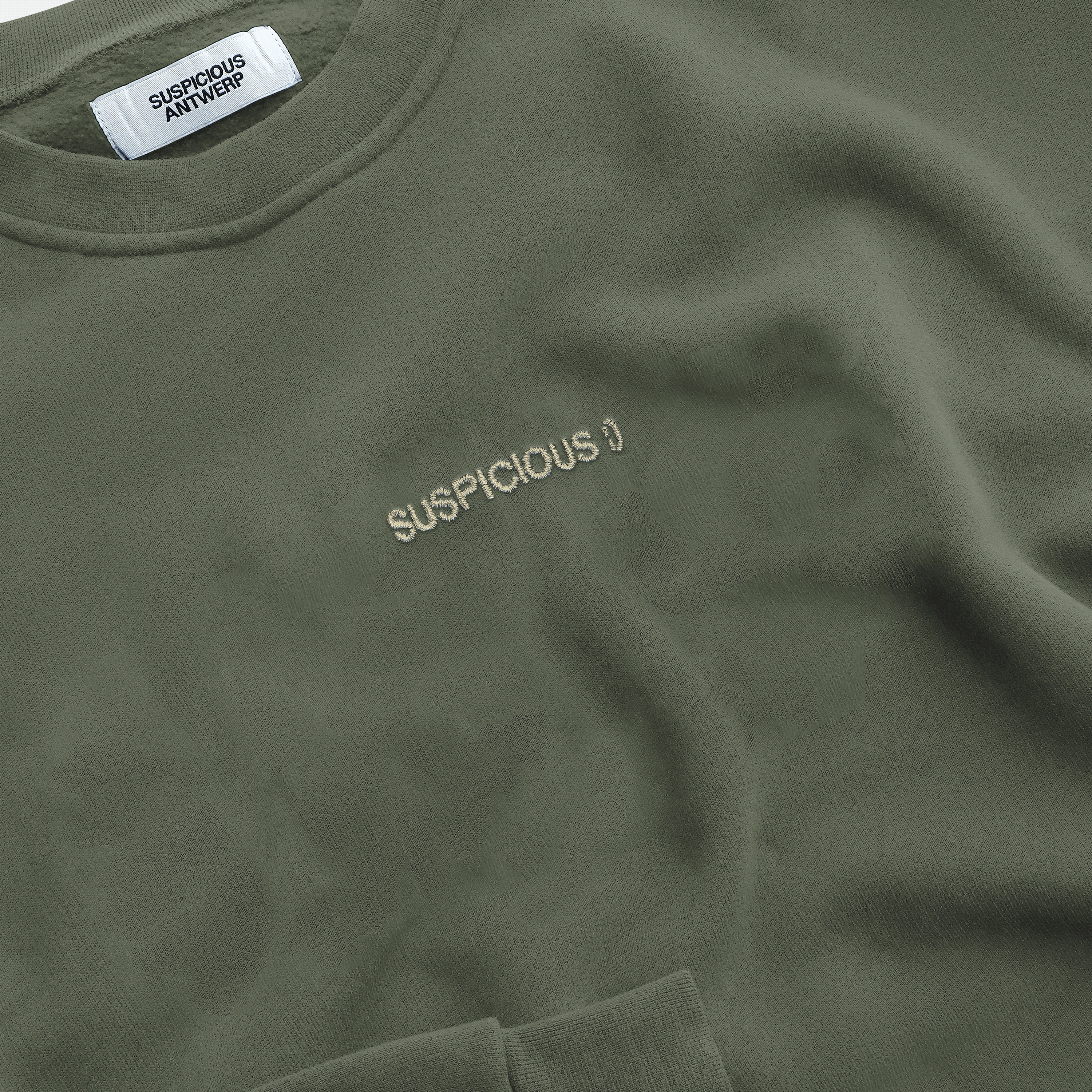 Suspicious Antwerp (SS24) The Smiley Crewneck - Sage