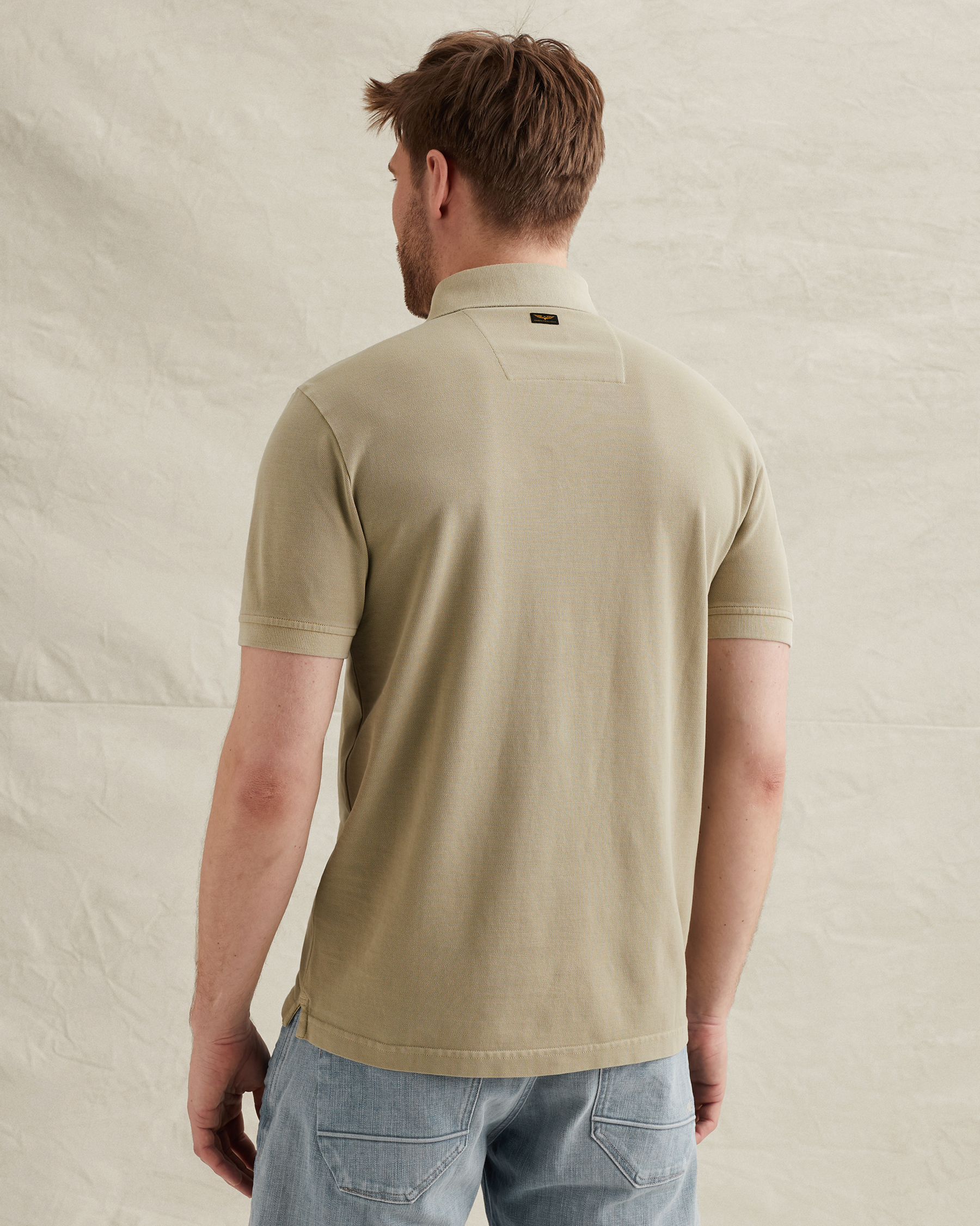 PME Legend Polo shirt in piqué with garment-dye washx