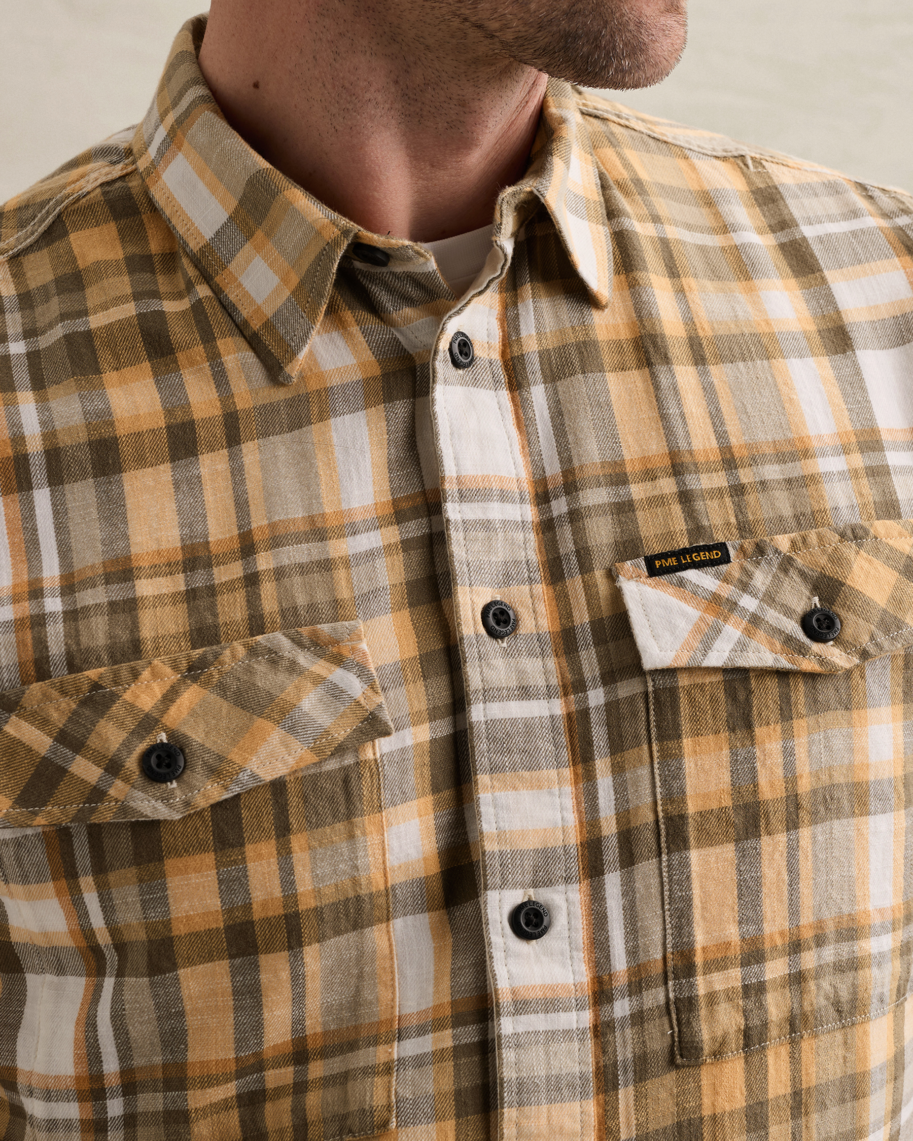 PME Legend Shirt with chest pockets and short sleevesx