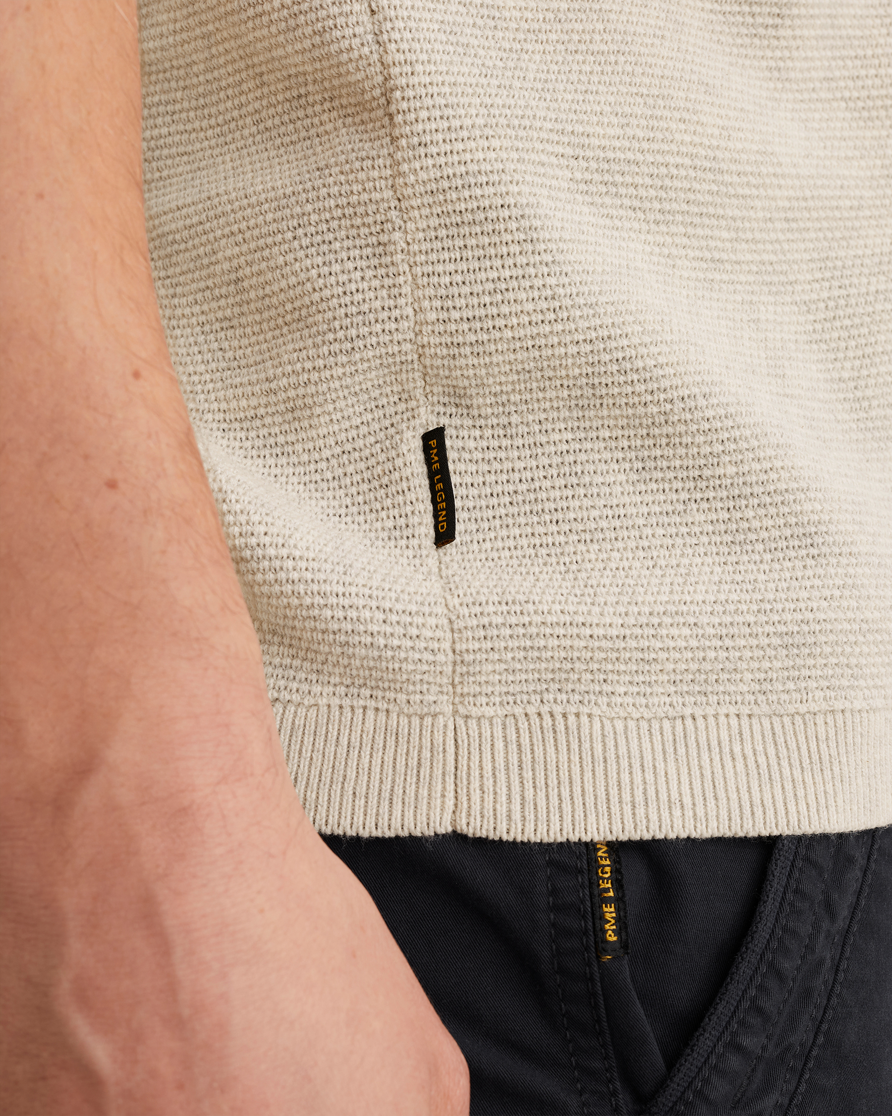 PME Legend Polo shirt with waffle texturex
