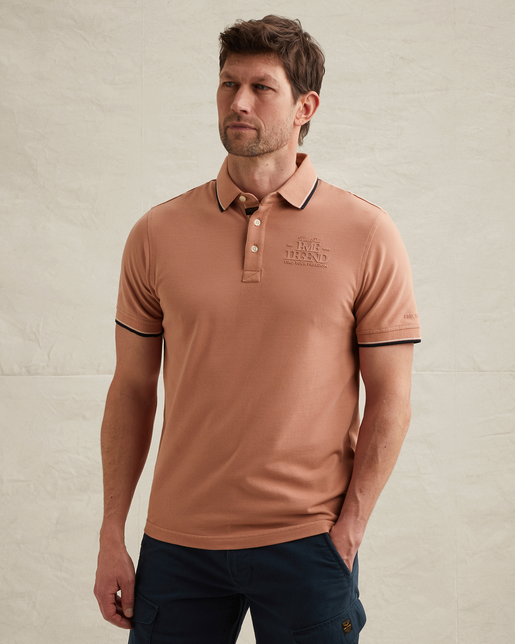 PME Legend Polo shirt in piqué with artworkx