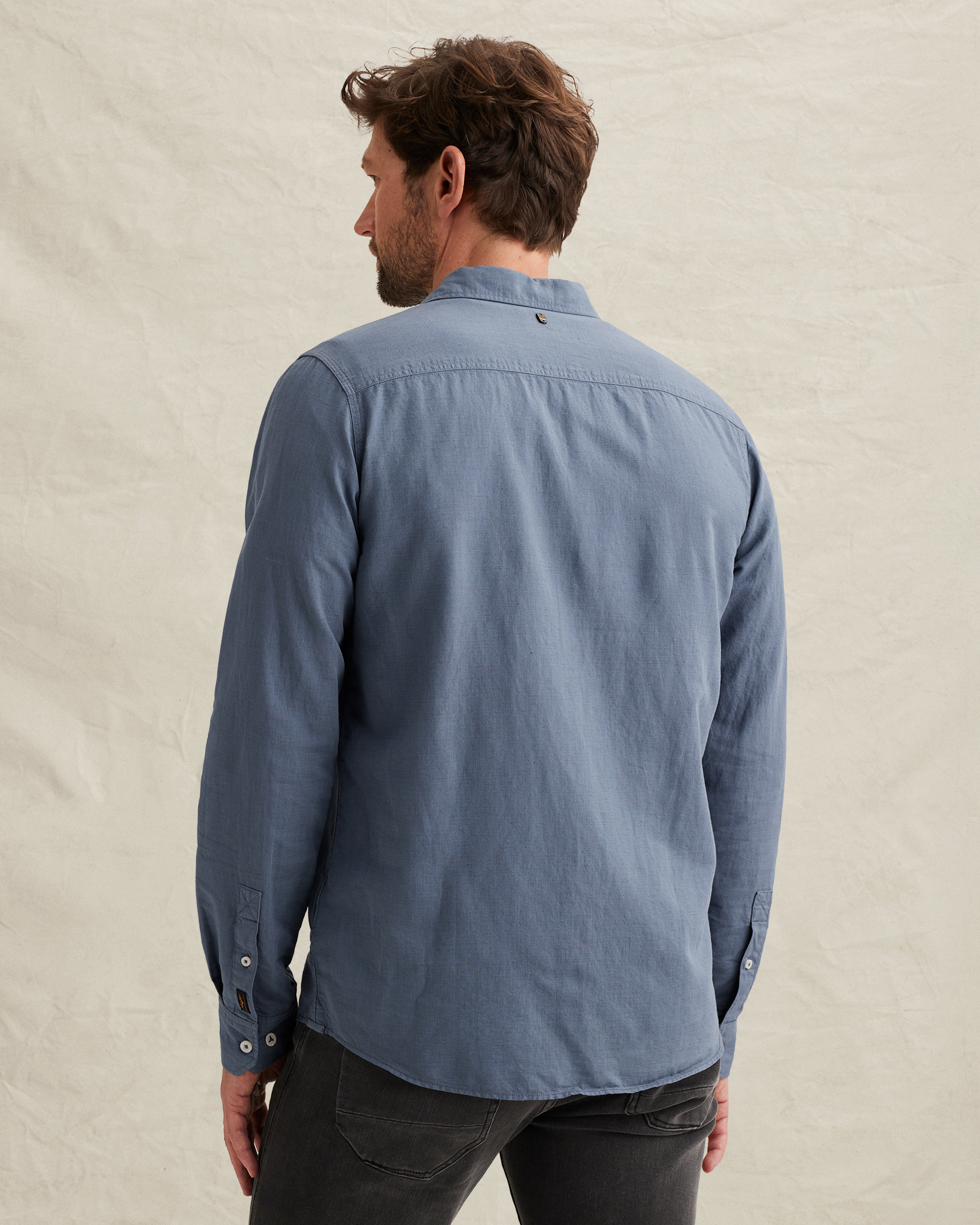 PME Legend Shirt in cotton/linen with garment-dye washx