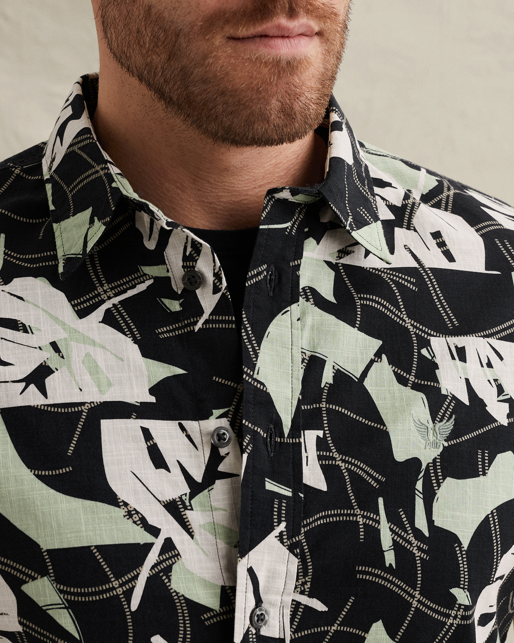 PME Legend Shirt with short sleeves in slub cottonx