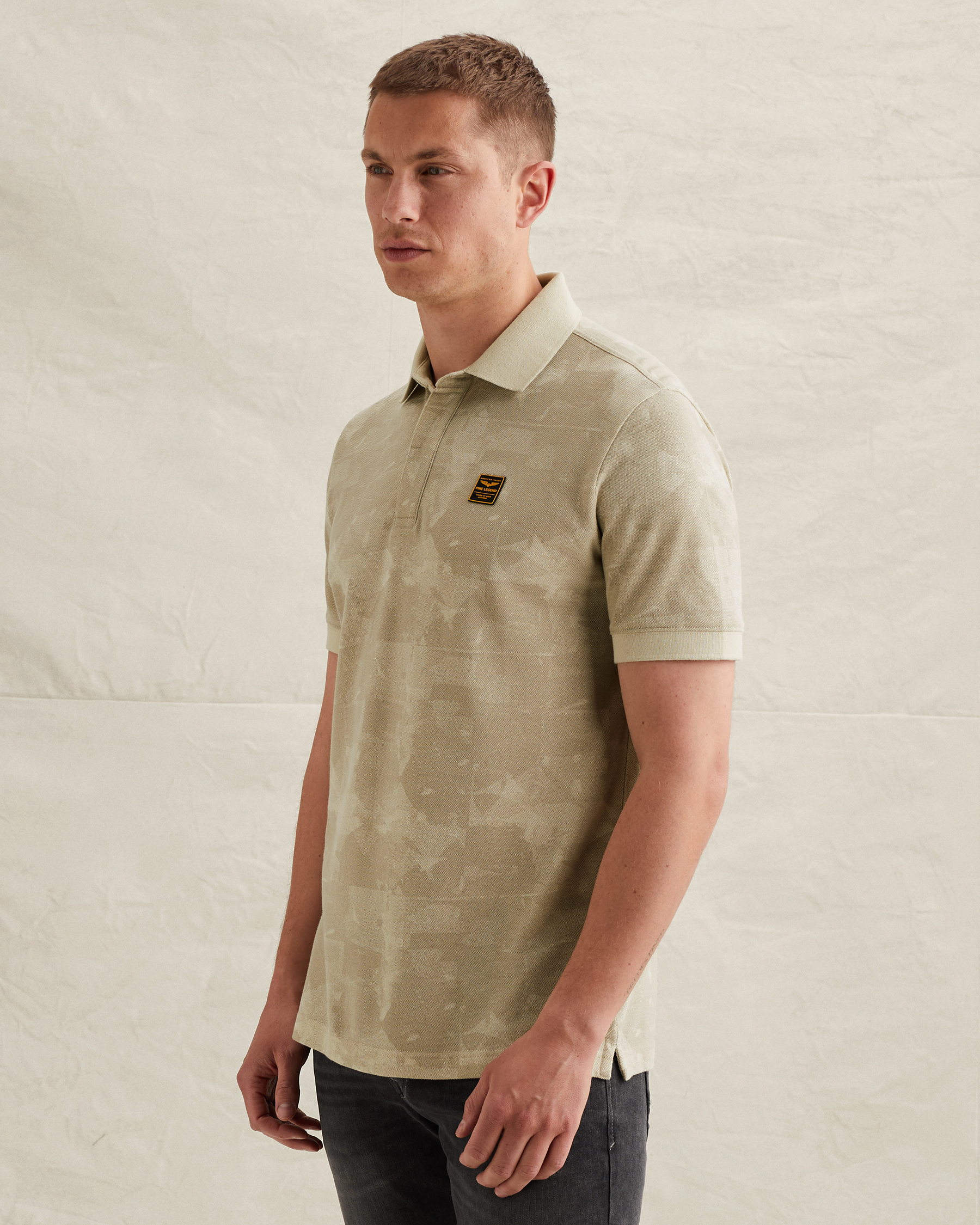 PME Legend Polo shirt in piqué with allover printx
