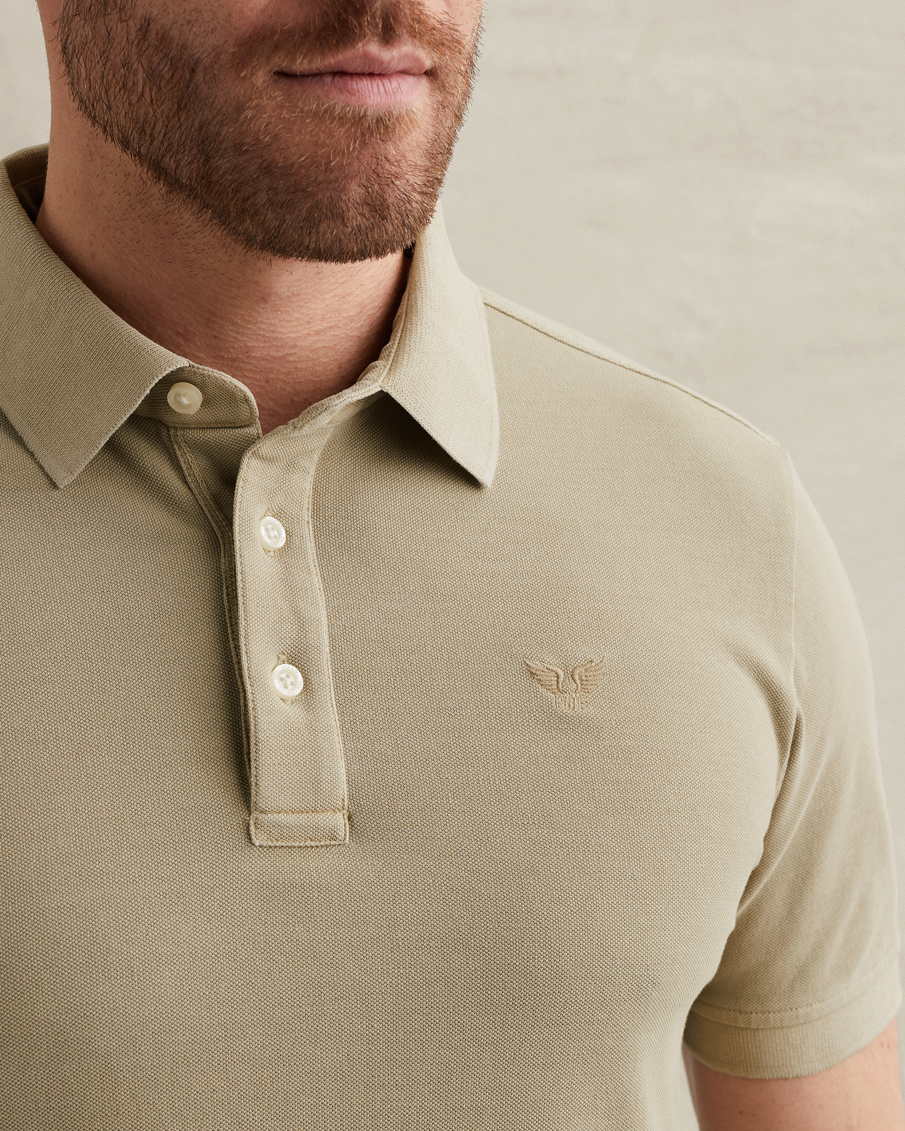 PME Legend Polo shirt in piqué with garment-dye washx
