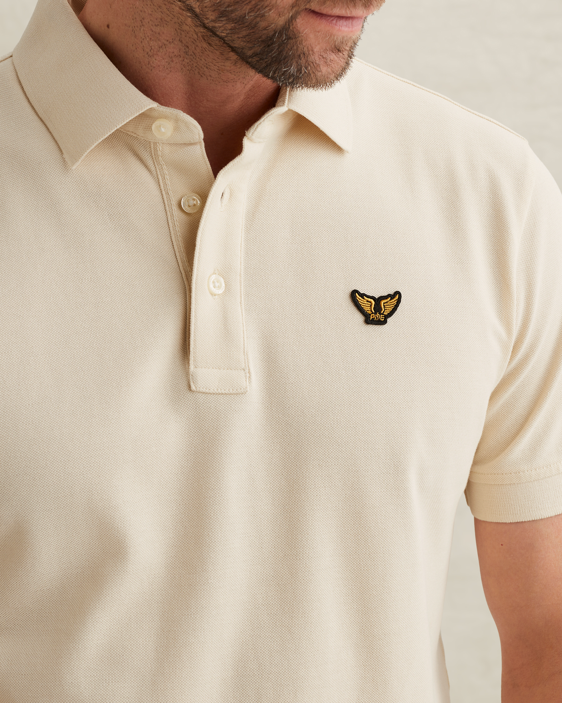 PME Legend Polo shirt with garment-dye washx