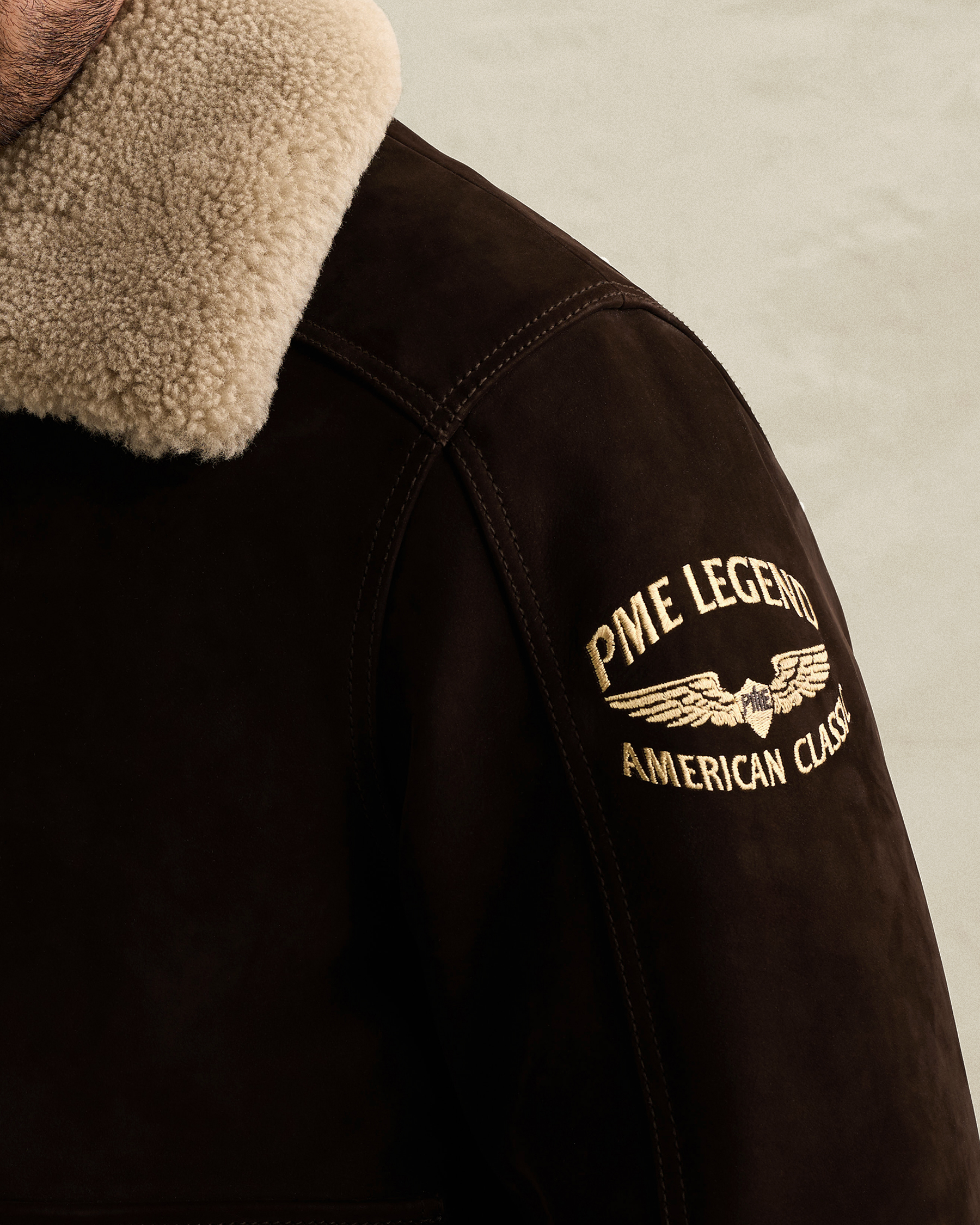 PME Legend Greenville Fur leather jacketx