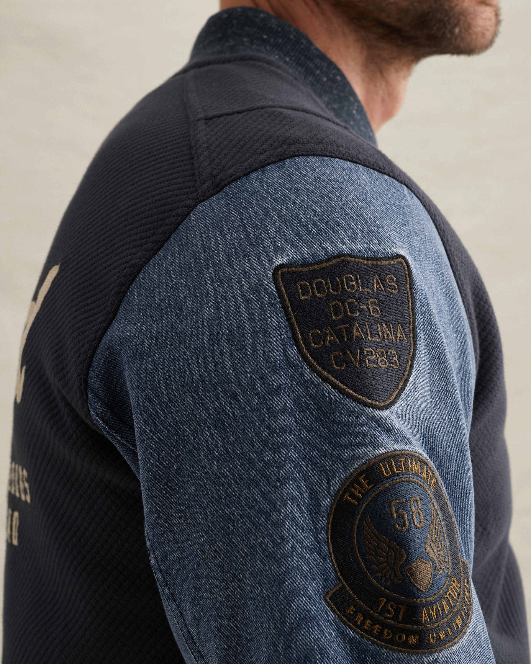 PME Legend Hybrid jacket with badgesx
