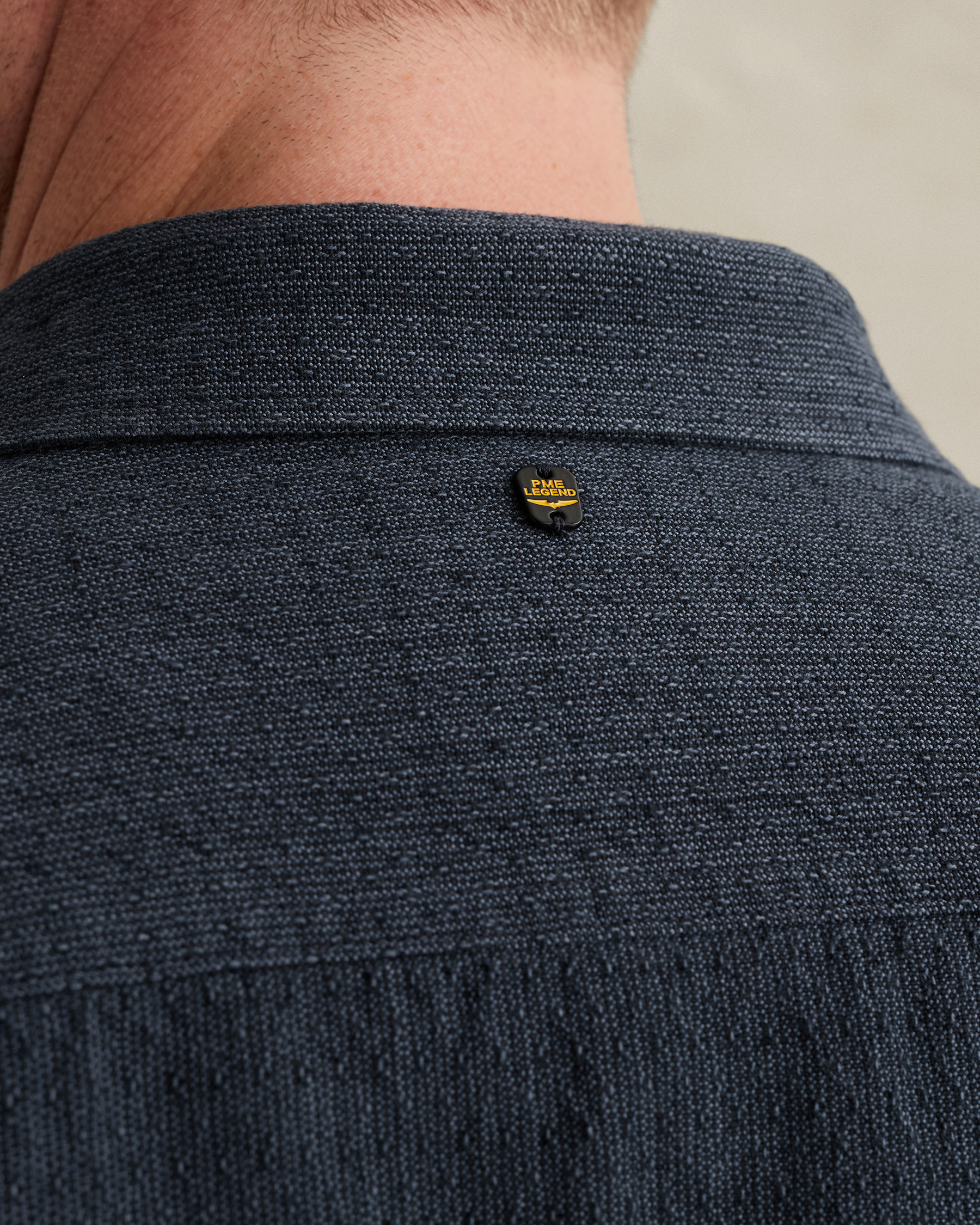 PME Legend Shirt with short sleeves in cotton/linenx