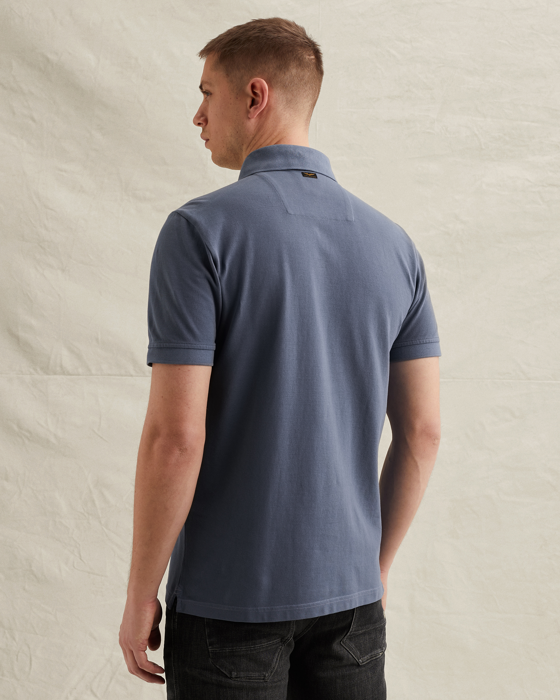 PME Legend Polo shirt with garment-dye washx