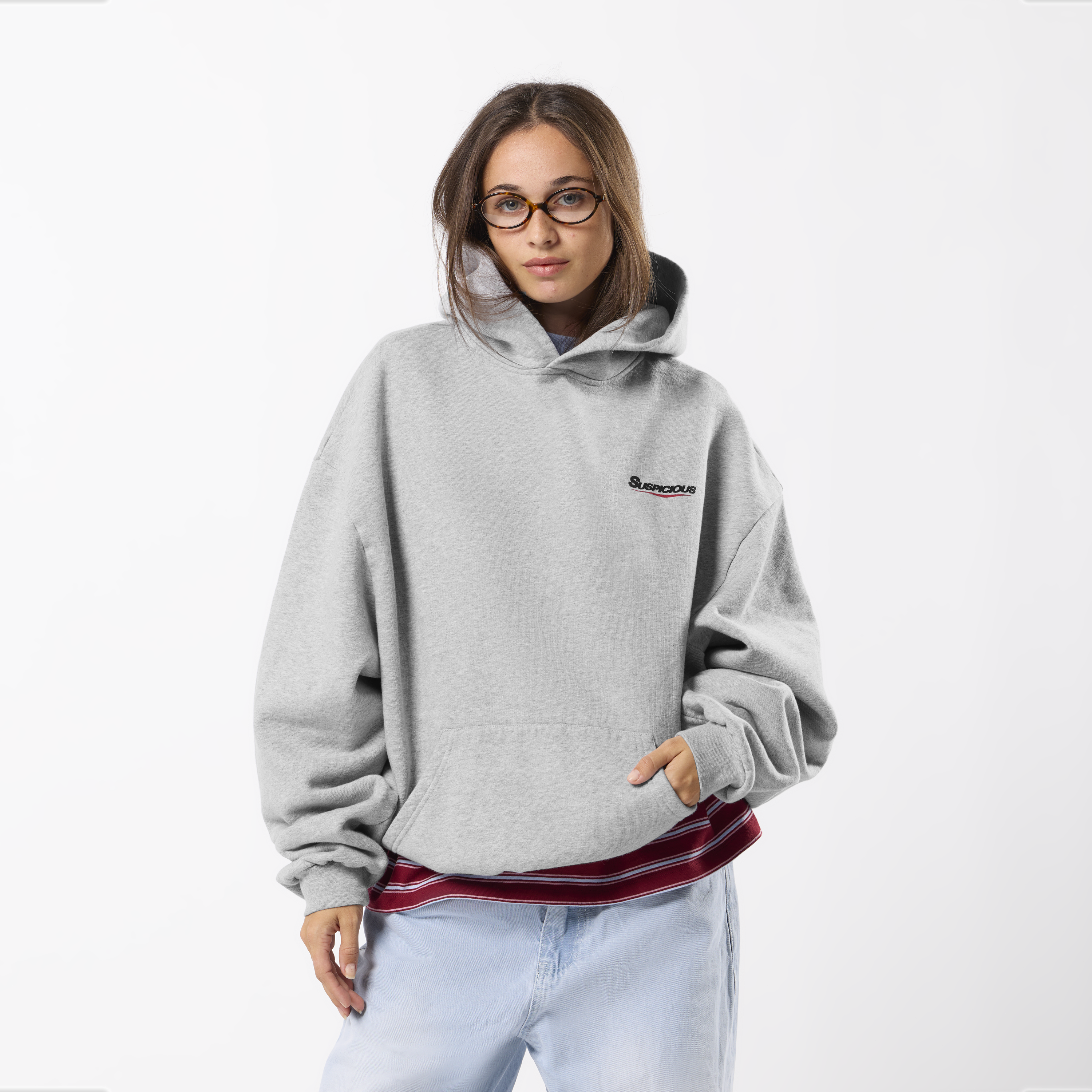 Suspicious Antwerp Winter3 / Flow Hoodie - Neutral Heather