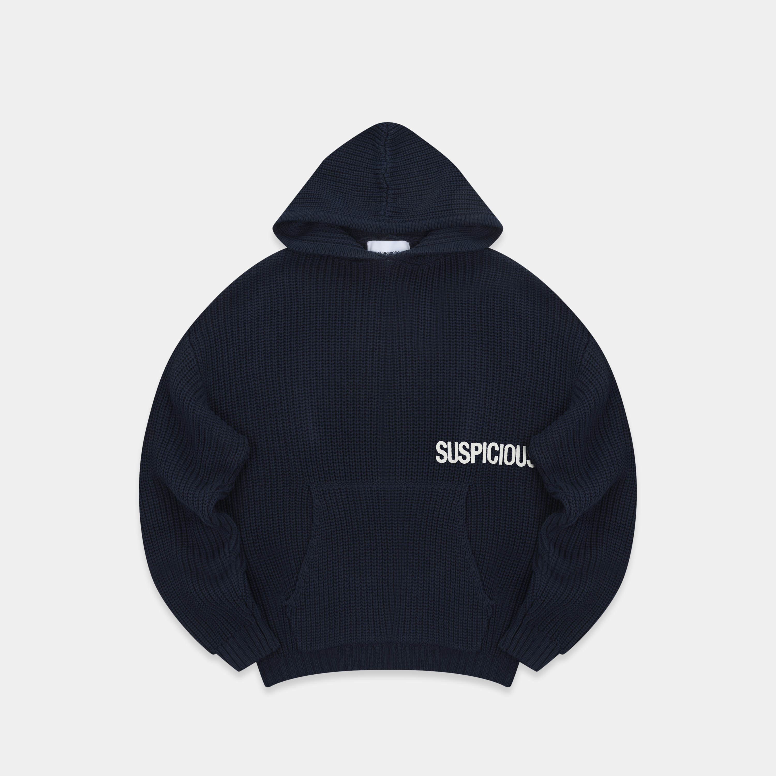 Suspicious Antwerp Fall / Core Knitted Hoodie - Nightfall