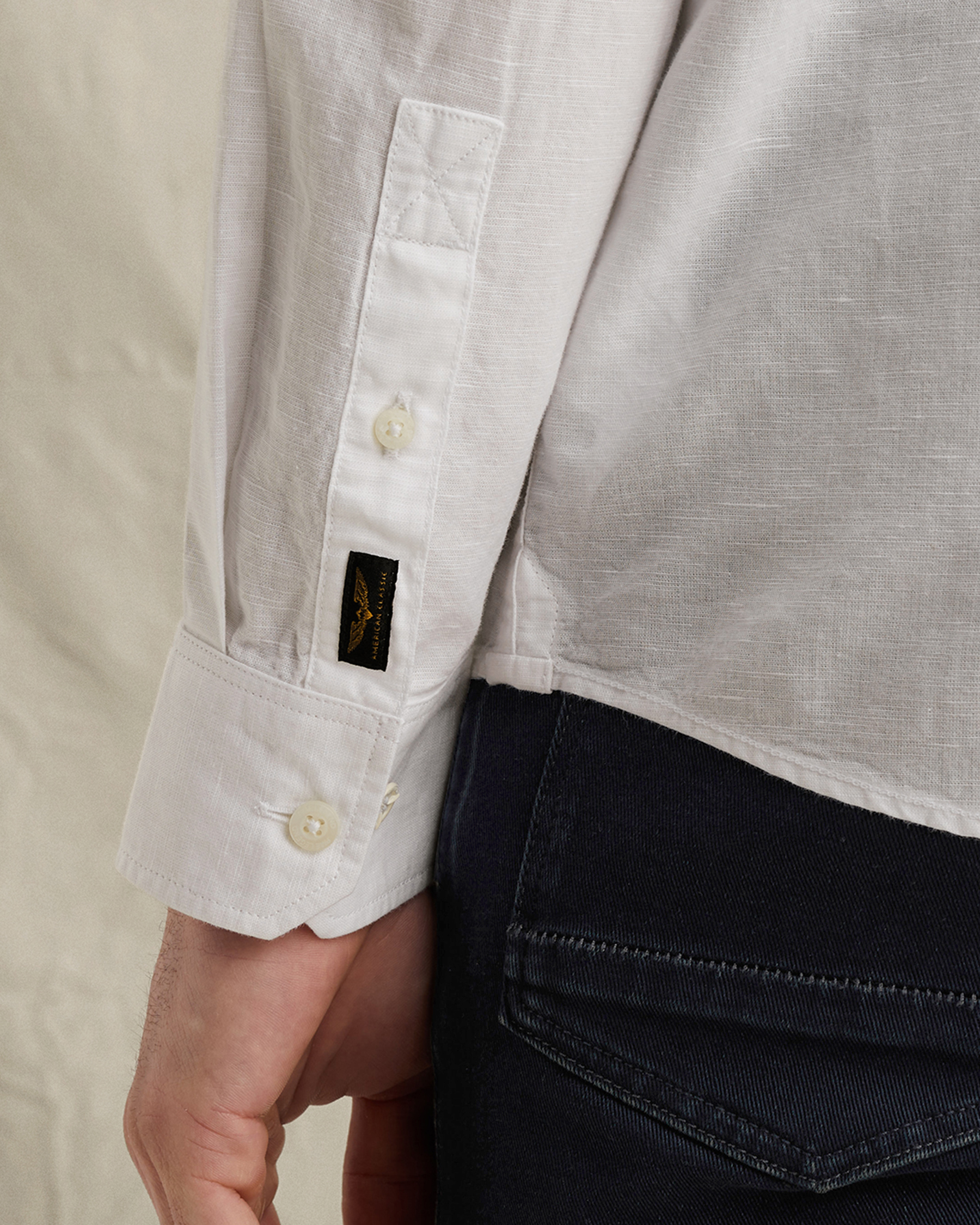 PME Legend Shirt in cotton/linen with garment-dye washx