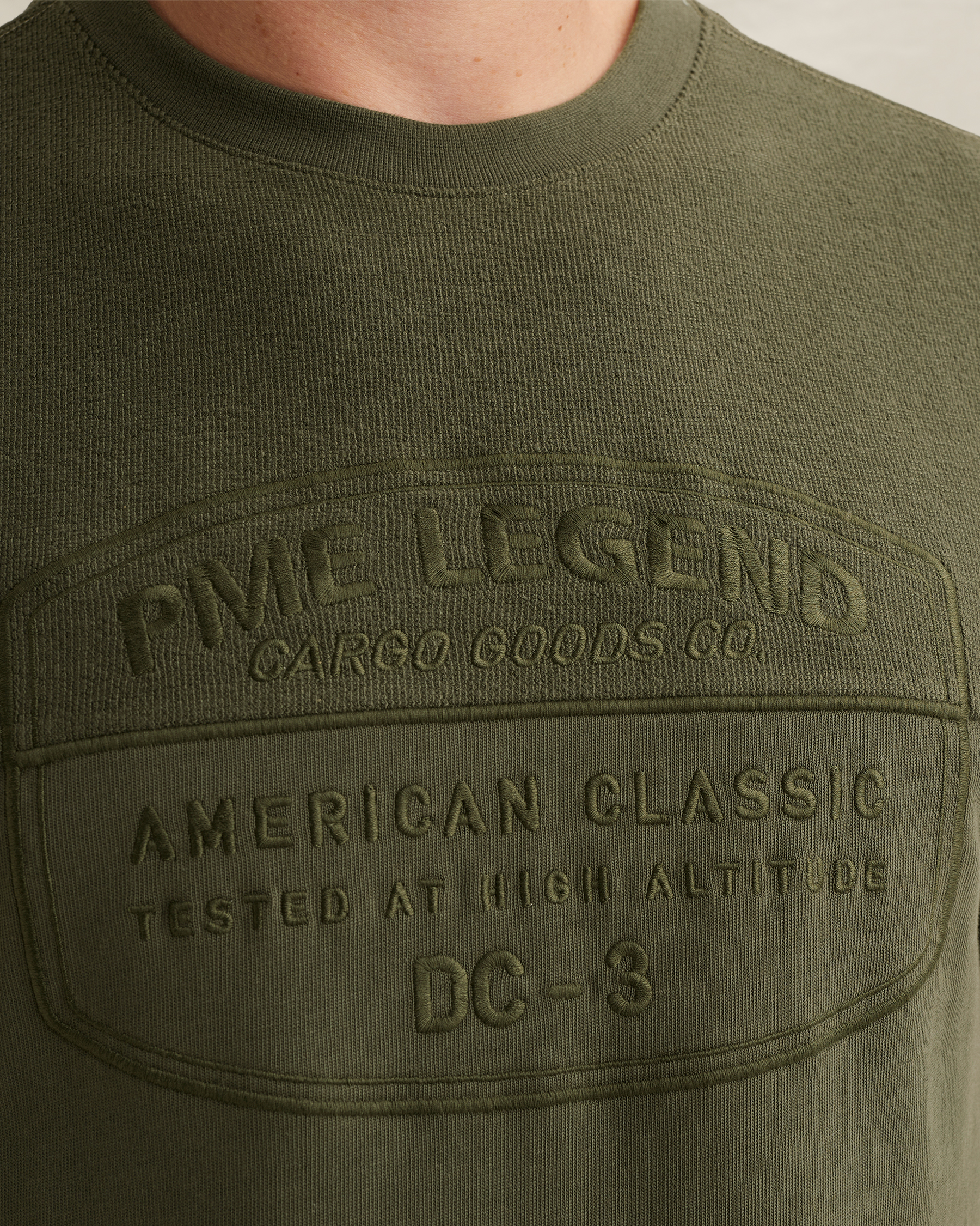 PME Legend T-shirt in a material blend with artworkx