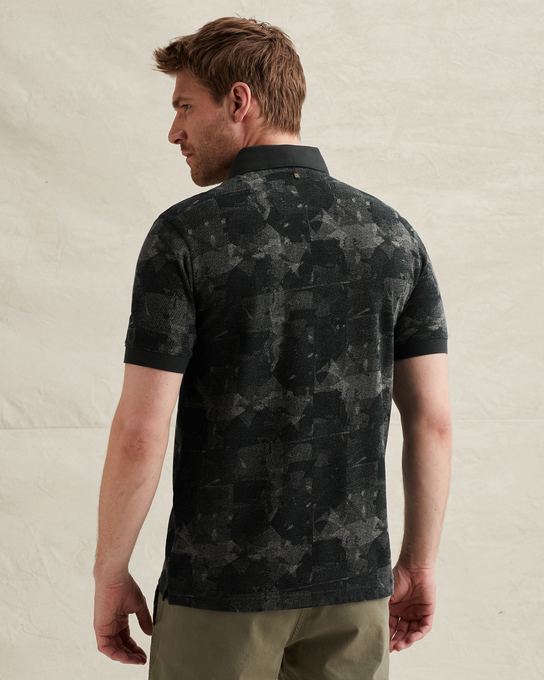PME Legend Polo shirt in piqué with allover printx