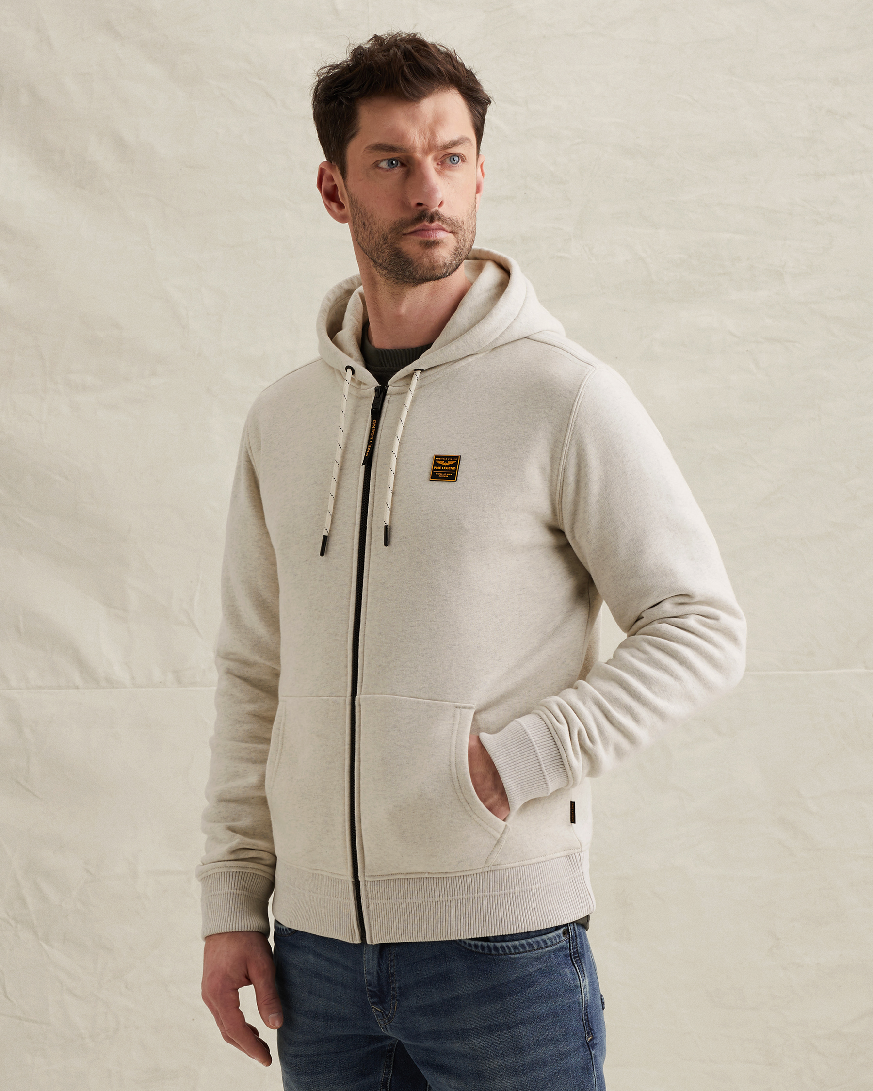 PME Legend Sweat jacket with hood and zipper closurex