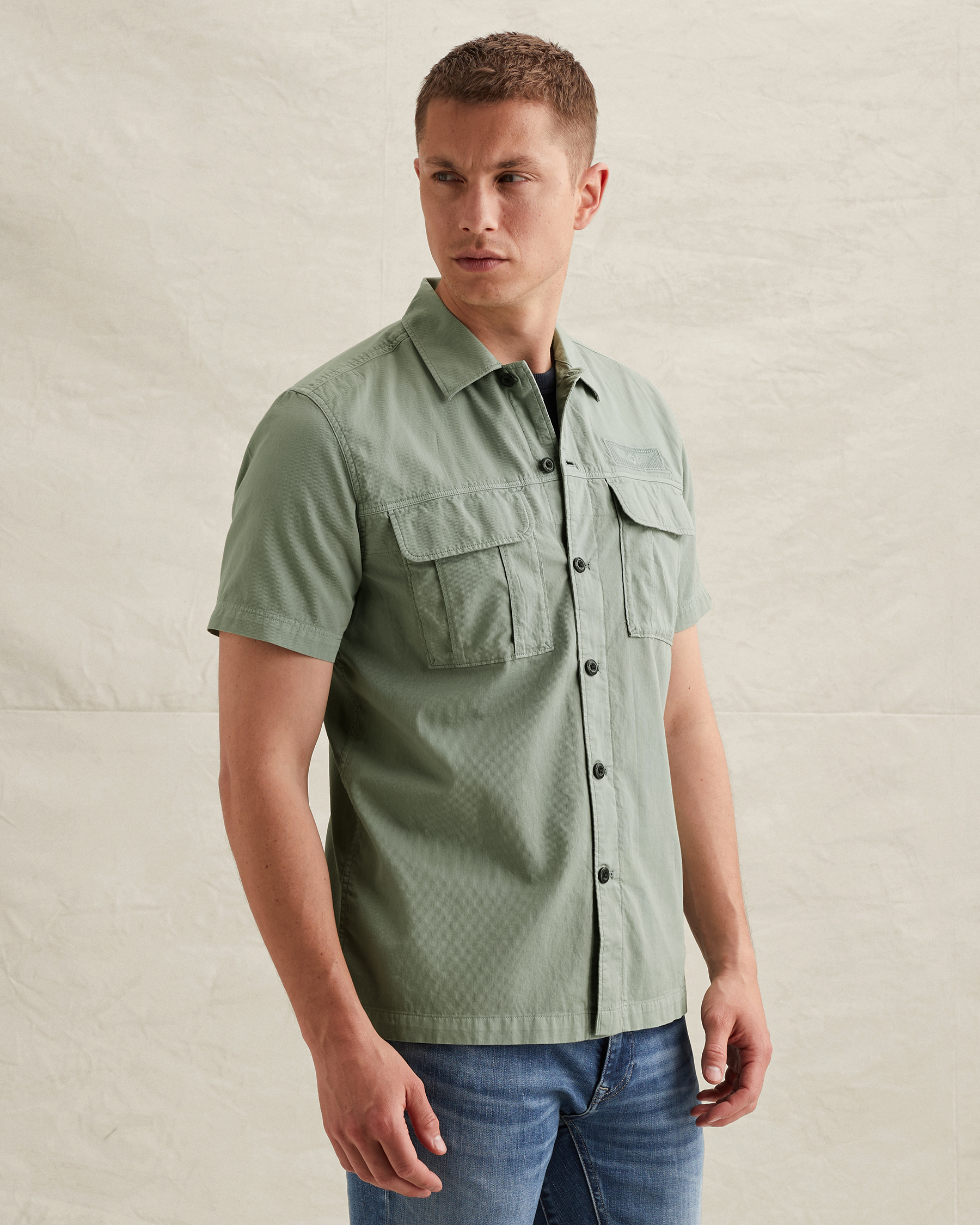 PME Legend Shirt with short sleeves and chest pocketsx