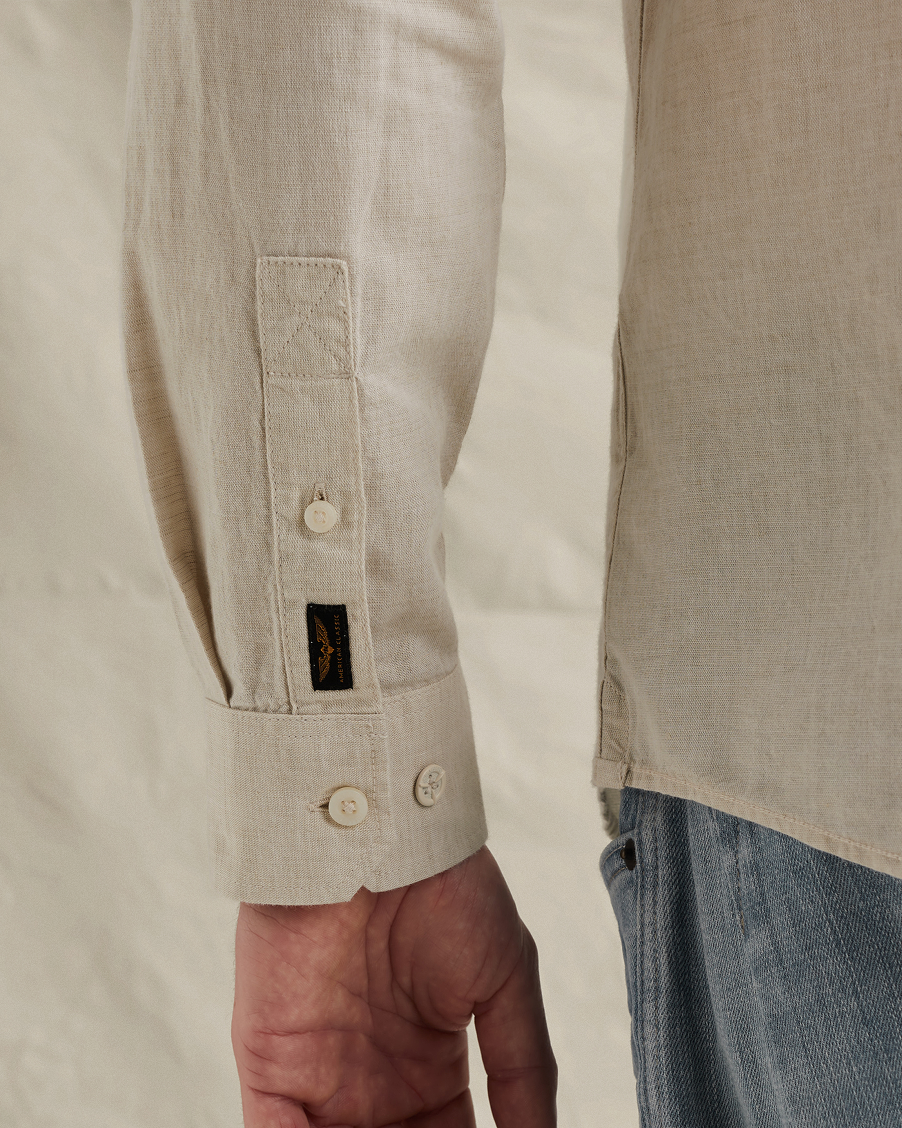 PME Legend Cotton/linen shirt with embroidered logox