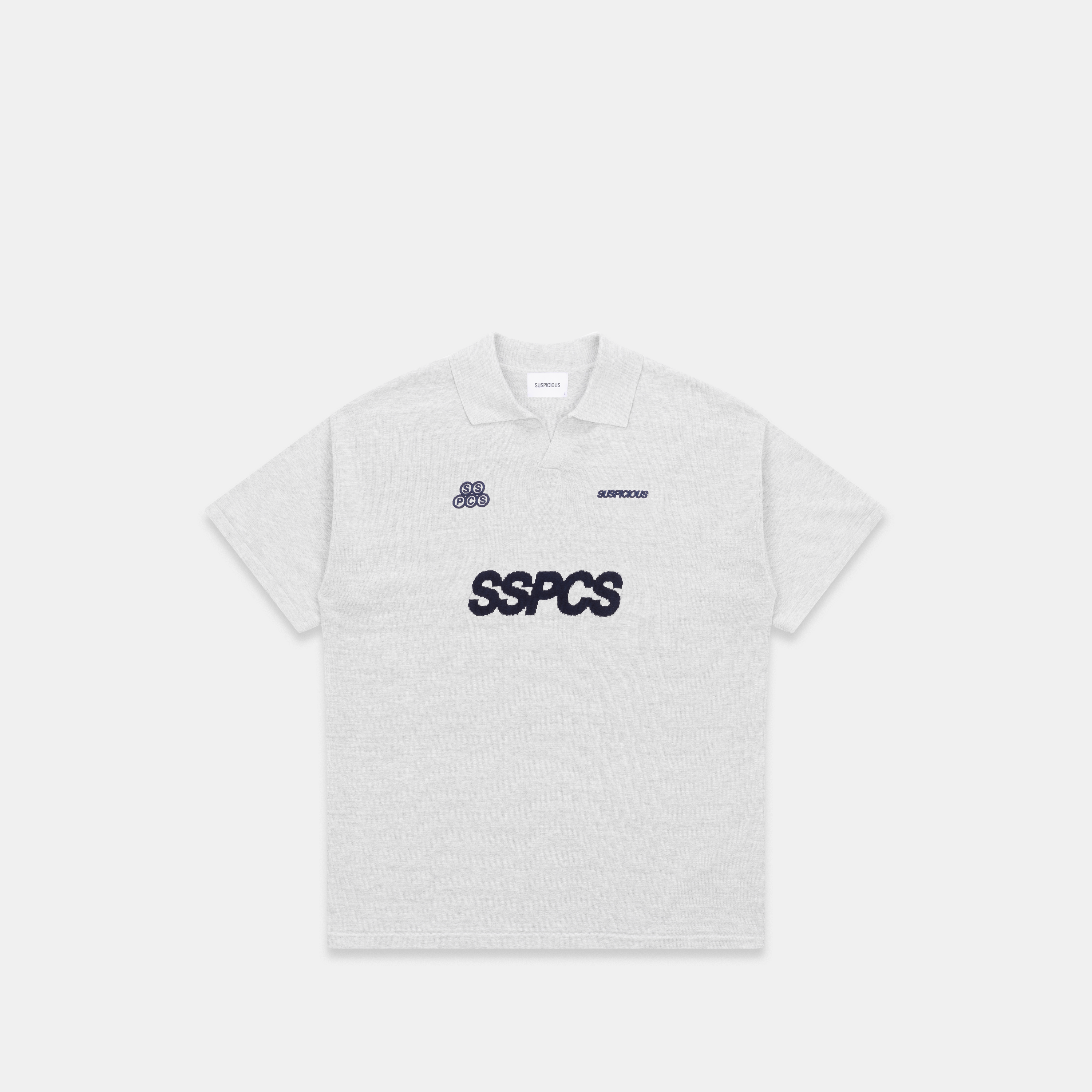 Suspicious Antwerp Fall / SSPCS Club Cotton Polo - Neutral Heather