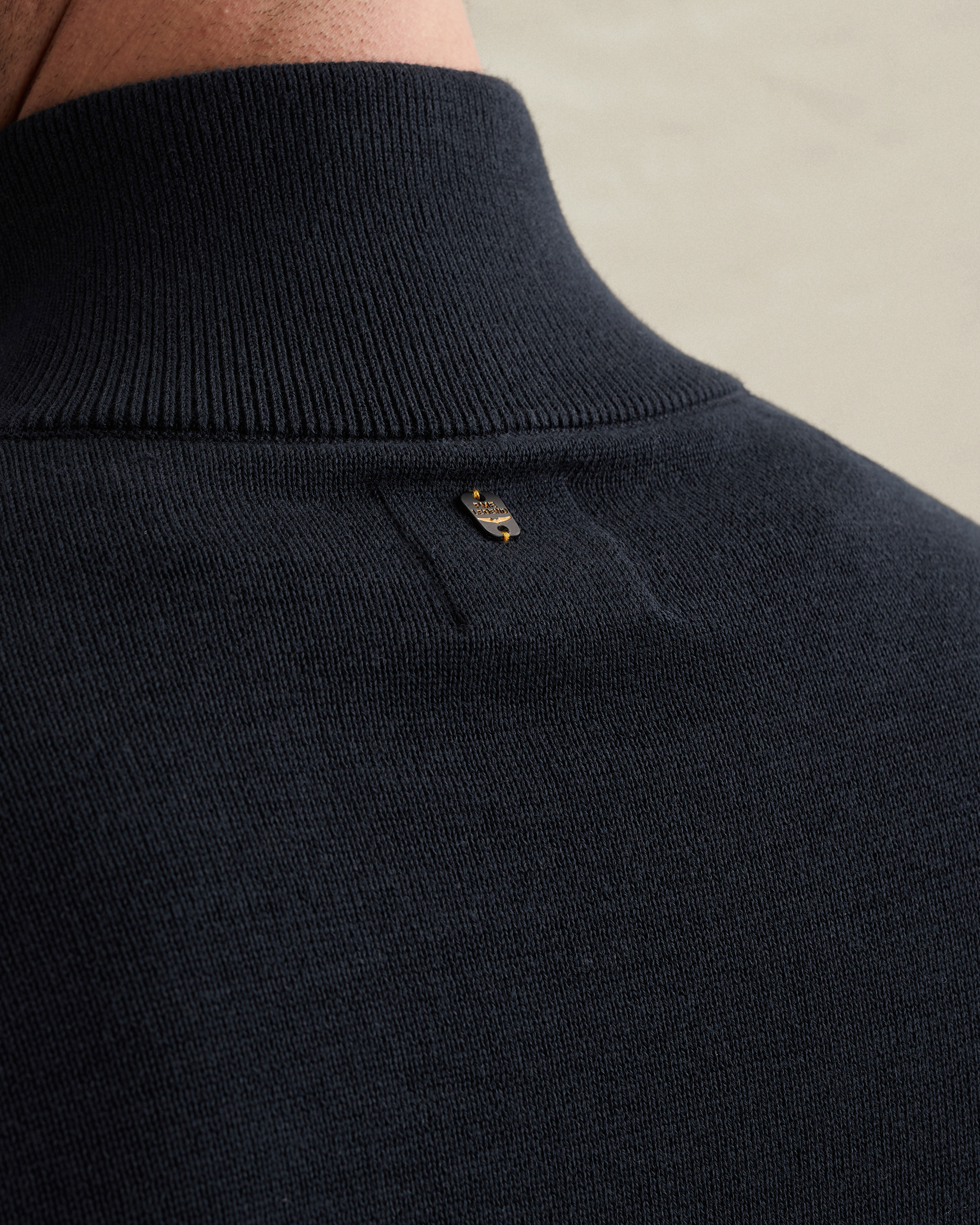 PME Legend Pullover in cotton/modal with half-zipx