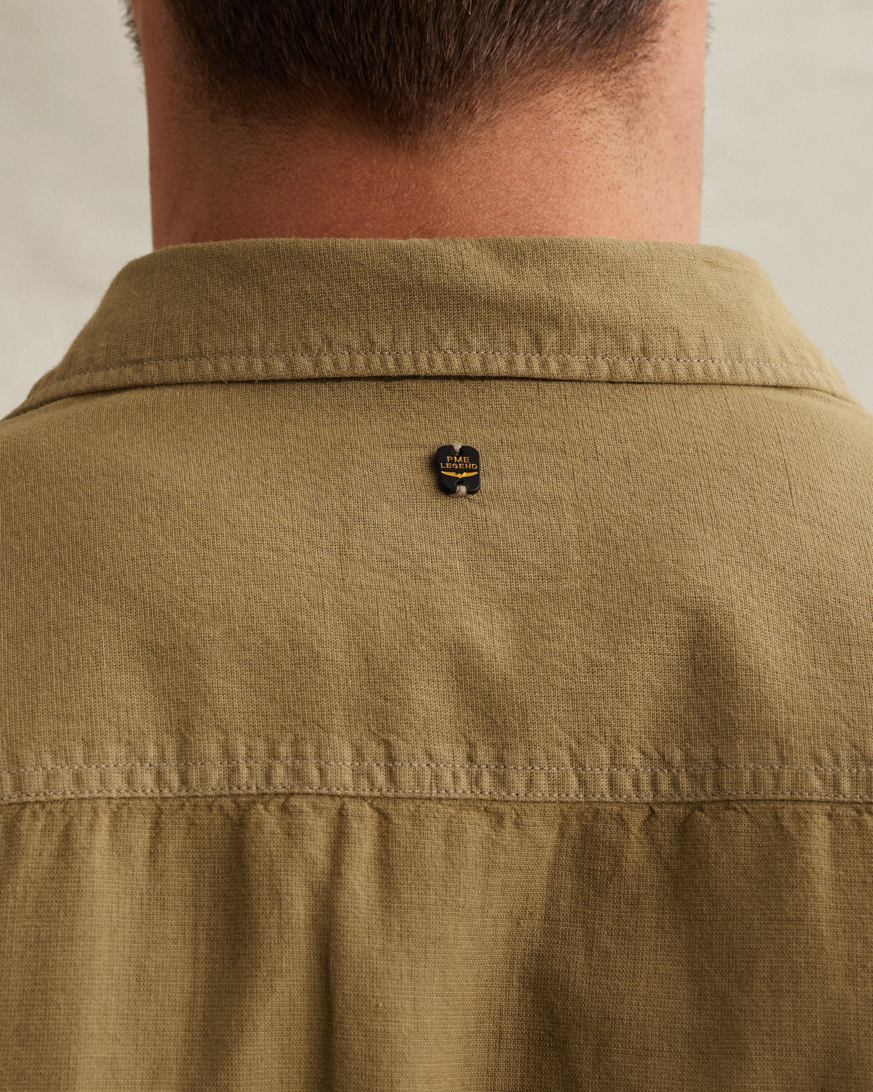 PME Legend Shirt in cotton/linen with garment-dye washx