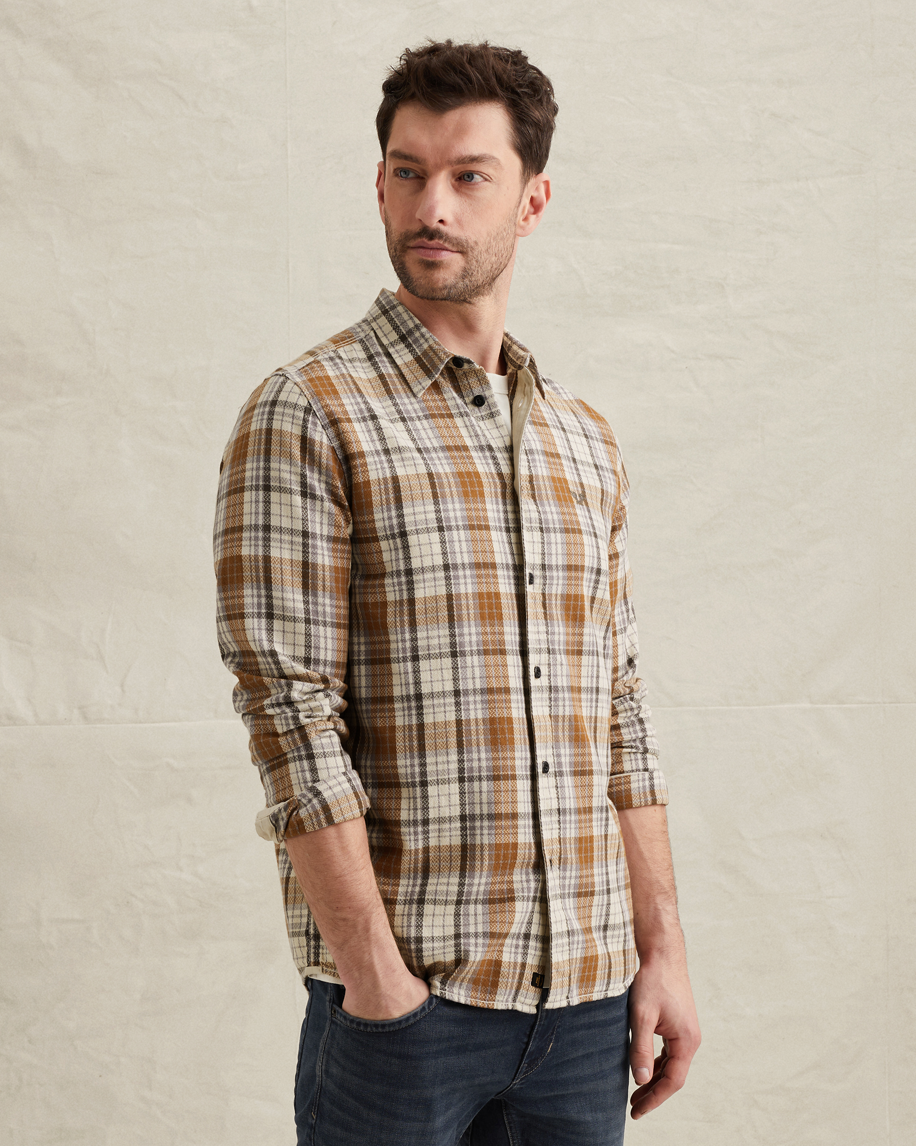 PME Legend Shirt with allover check patternx